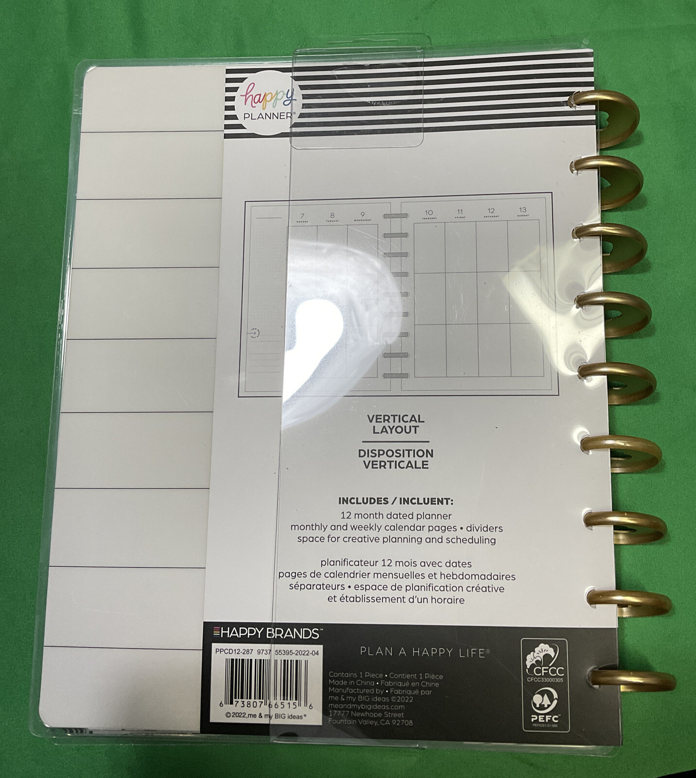 NEW! the Happy Planner 2023 GOLD & BLACK Happy Planner – CLASSIC Vertical Layout