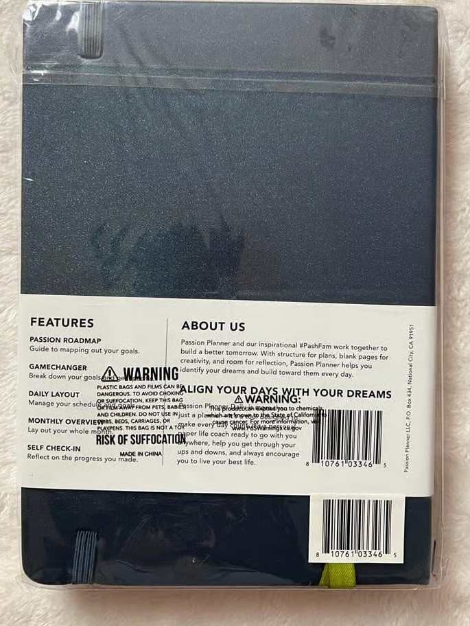 Passion Planner Daily Cosmic Blue 93 Days – UNDATED & NEW + The Career Game Loop