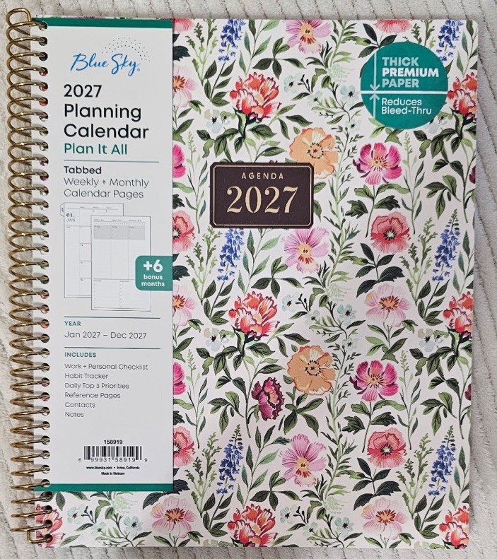 2027 Blue Sky Glenlee Weekly & Monthly Planner (7′ x 9″)