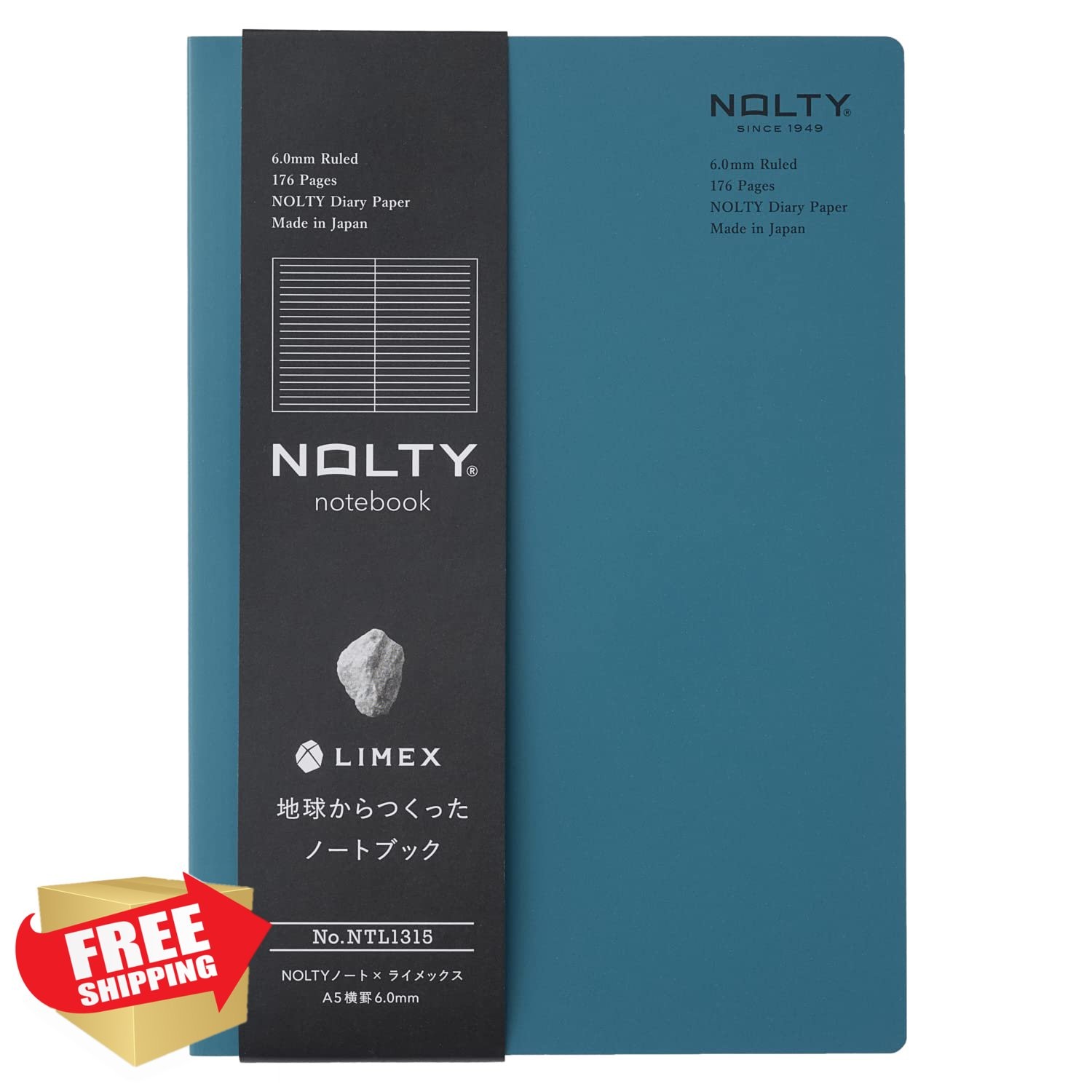NOLTY A5 Ruled Line Notebook Trolate Blue