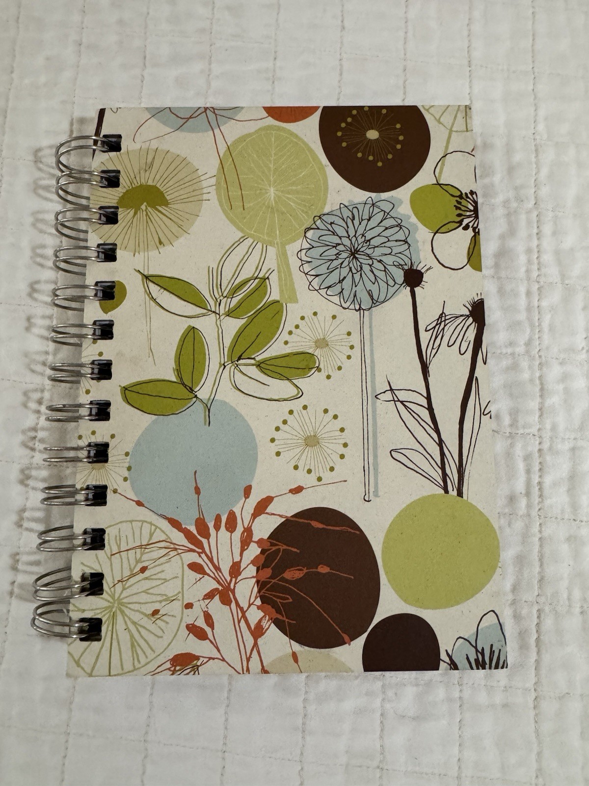 ecoJot Nature Floral Spiral Journal 100% Recycled Cardboard Cover Notebook