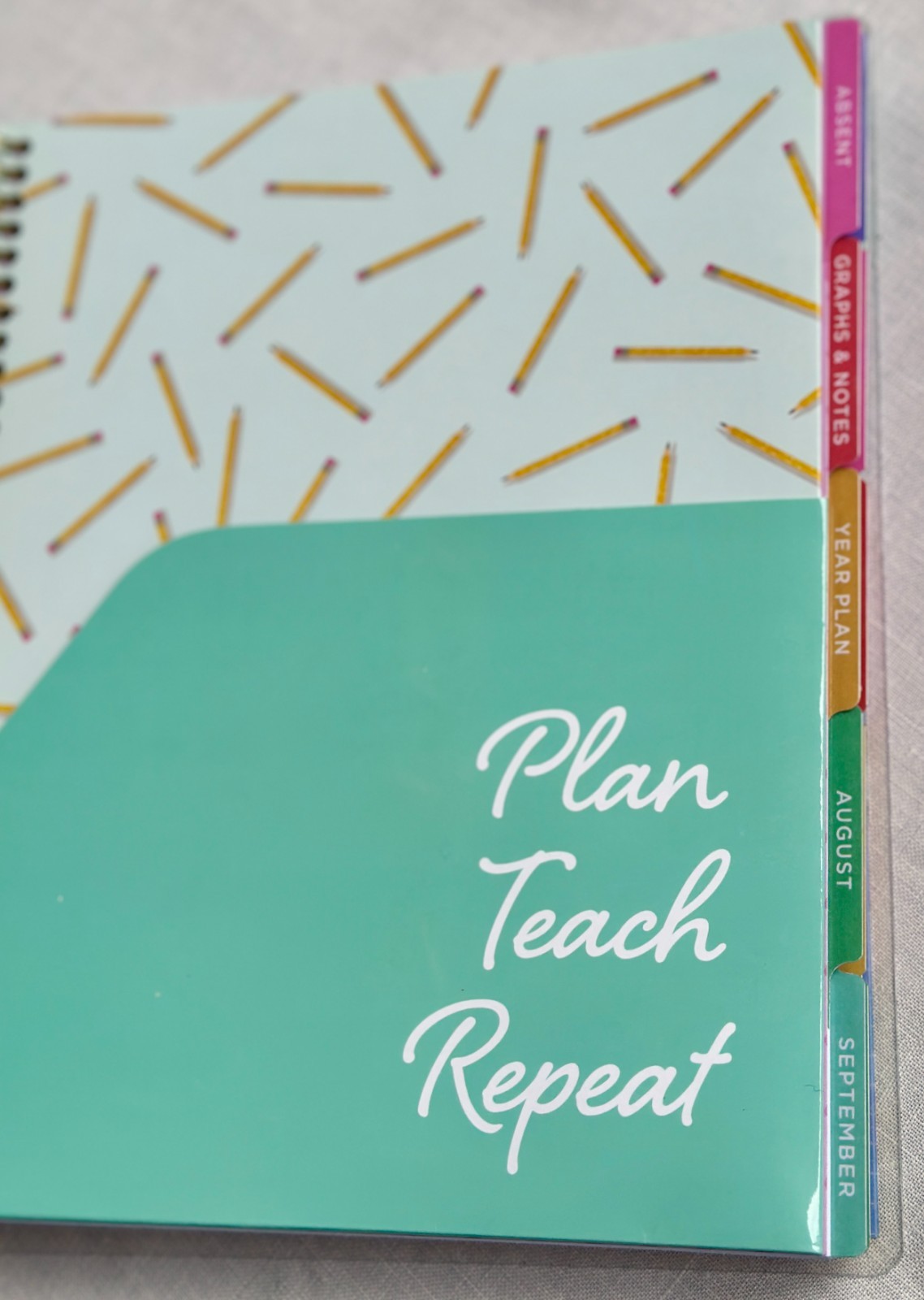 Erin Condren 12-Month Spiral Teacher Planner (Aug – Jul), 7”x9” Weekly