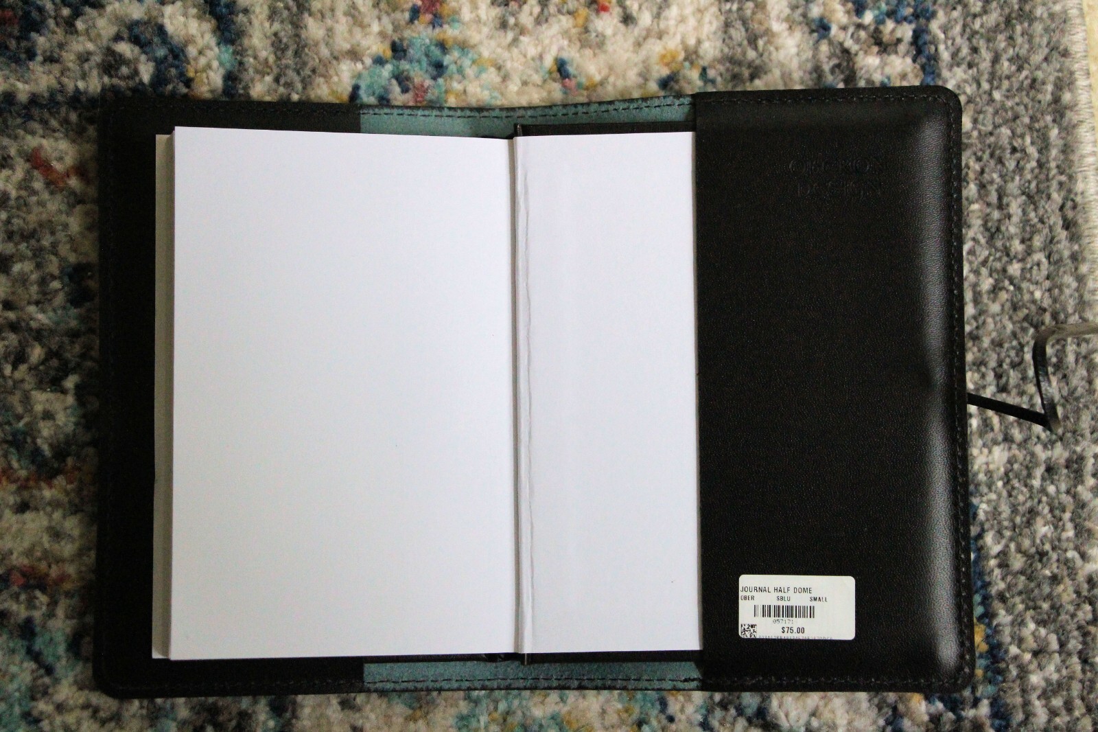 Oberon Design Leather Small Journal Cover – YOSEMITE HALF DOME in BLUE