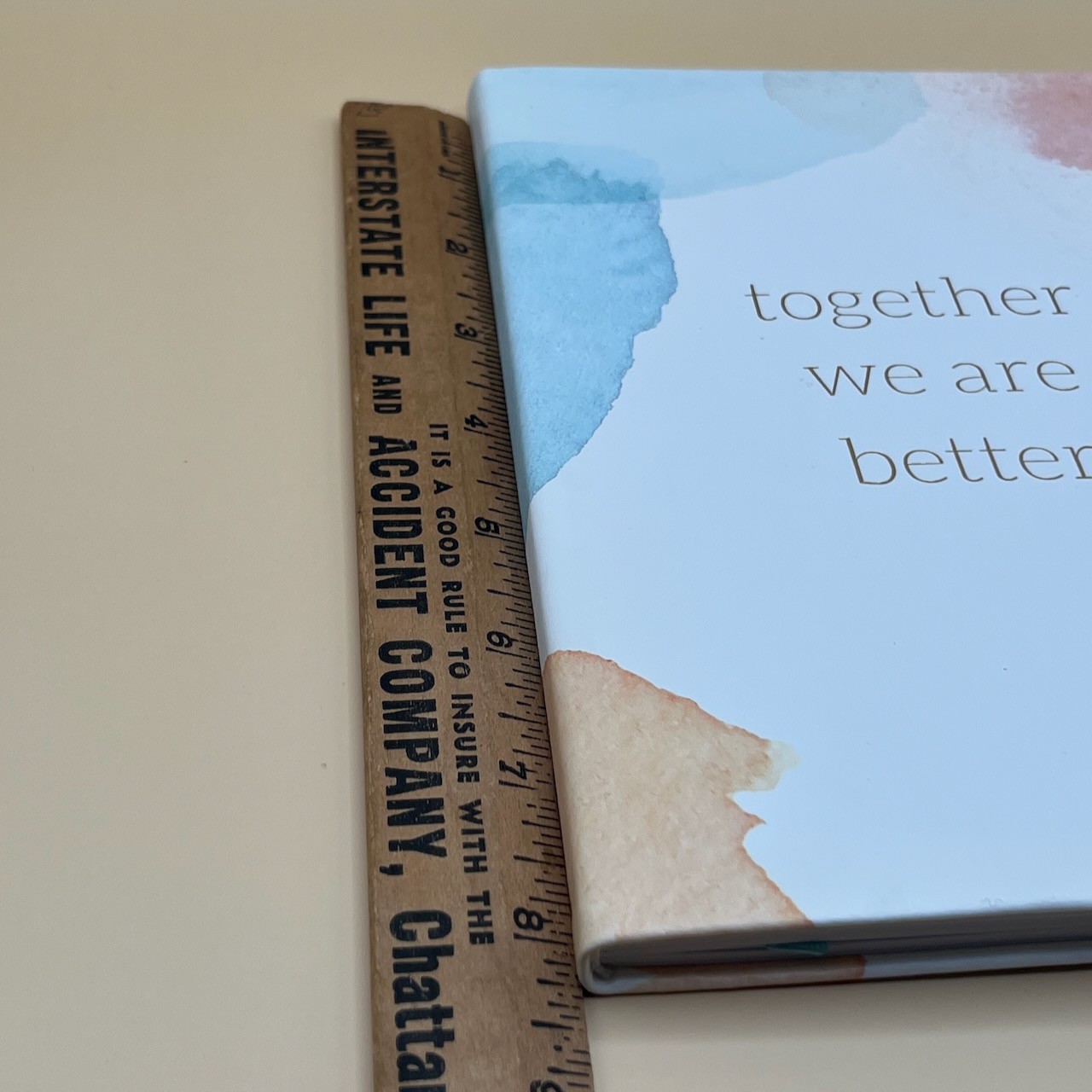 Blank Journal New 256 Ruled Pages w/Bookmark Together We Are Better Eccolo Ltd