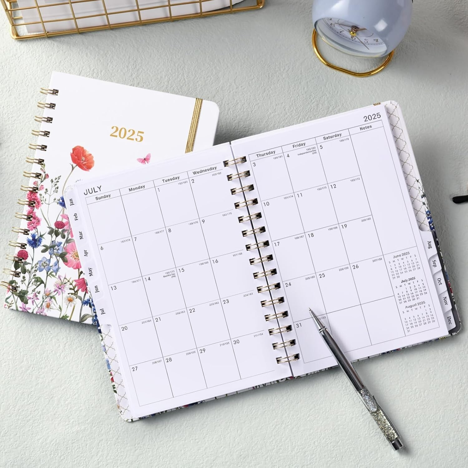 2025 Planner – A5 Weekly Monthly Planner, January 2025 December 2025, 6″ x 8.5″