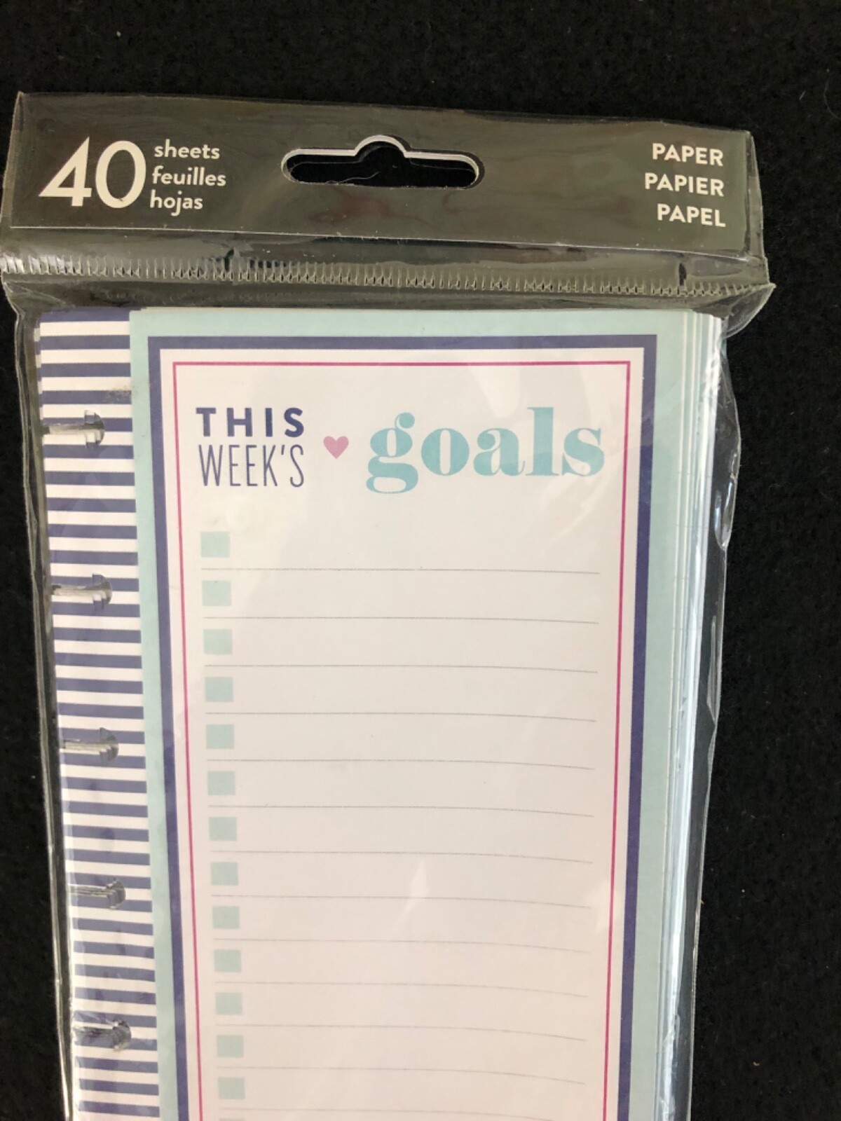 Happy Planner Classic Size This Week’s Goals Folded Inserts