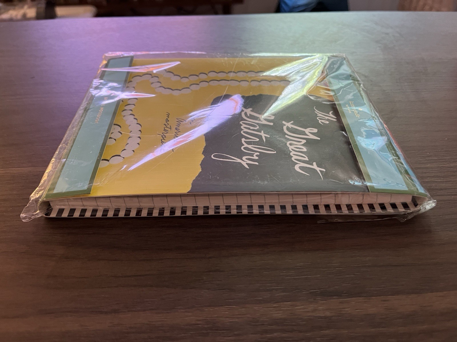 Kate Spade New York The Great Gatsby Yellow Black Spiral Notebook 135941