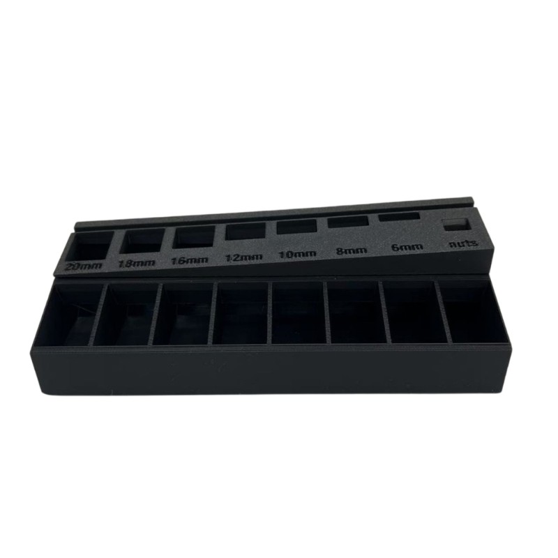 Dense Hardware Sorting Case Permanent Polyethylene Construction For Bolts Screws