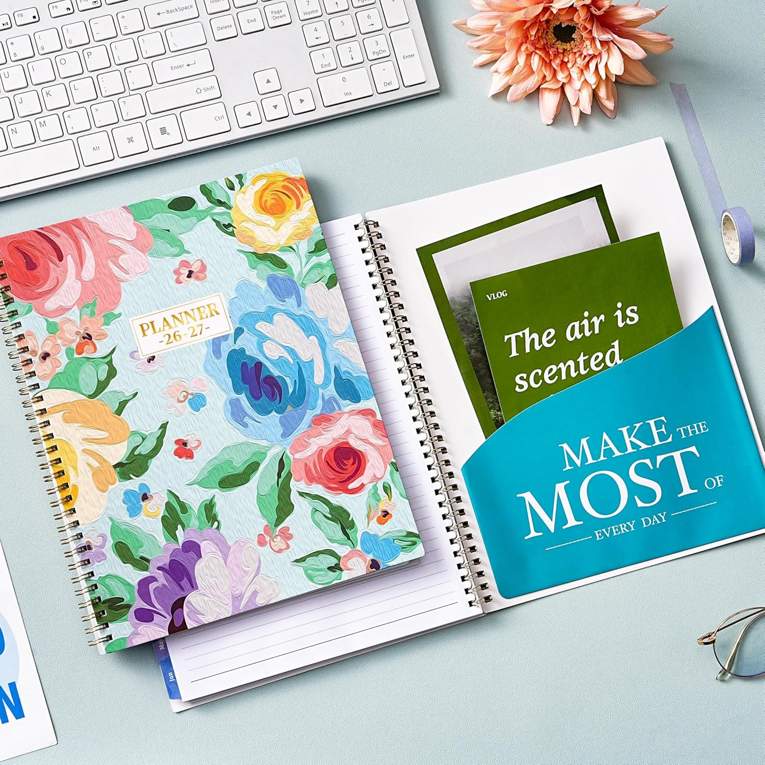 2026-2027 Planner – From JUL 2026 to JUN 2027, 9″ x 11″, Weekly and Monthly Cale
