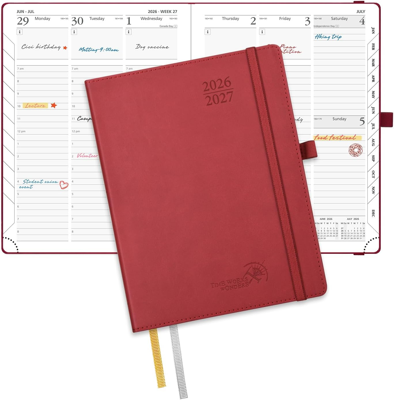 Planner 2026-2027, 6.5″ X 8.5″, Academic Planner 2026-2027 Weekly and Monthly (J