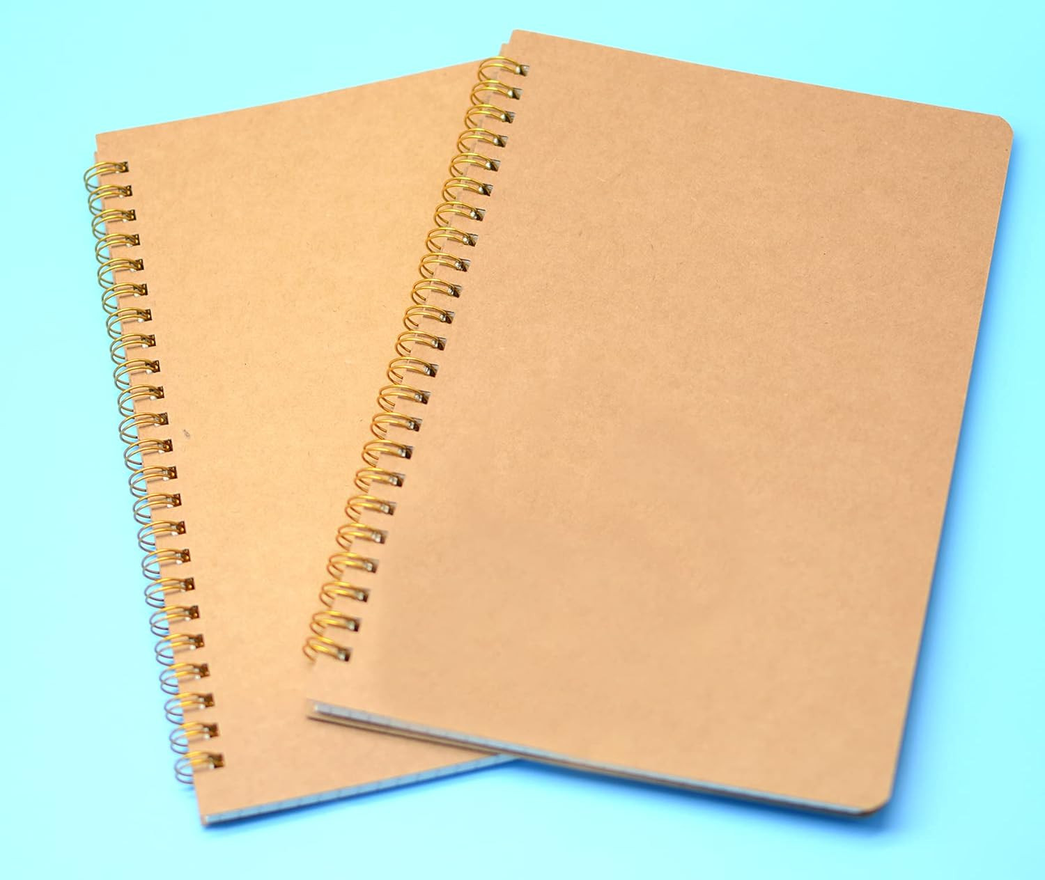 2Pcs Spiral Notebooks A5 6X8 Soft Cover Journals Planners 200 Pages Wirebound Me