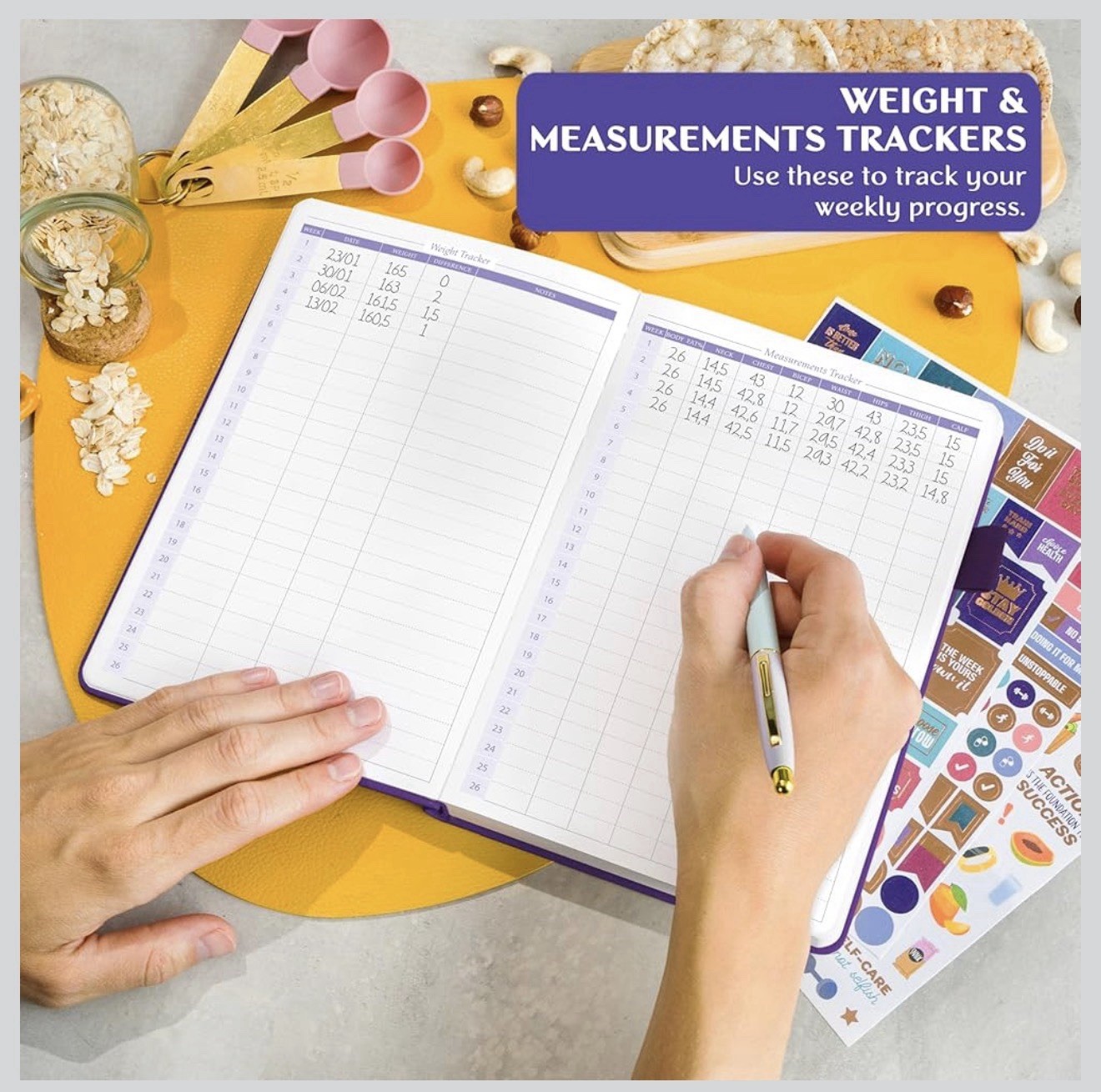 Legend Planner Wellness Planner Pocket Size 3.9×6.3″ Purple, Lifestyle NEW