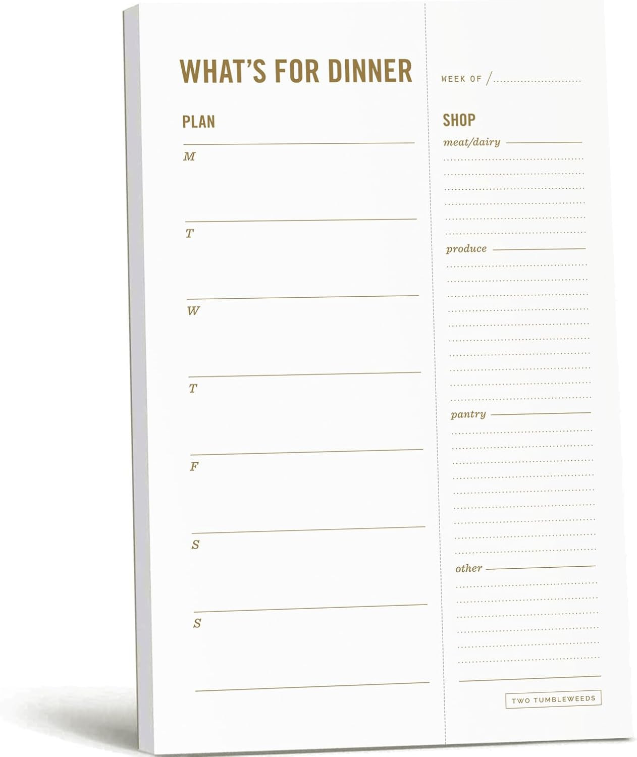 Meal Planning Notepad – What’S for Dinner Weekly Meal Planner and Grocery List M