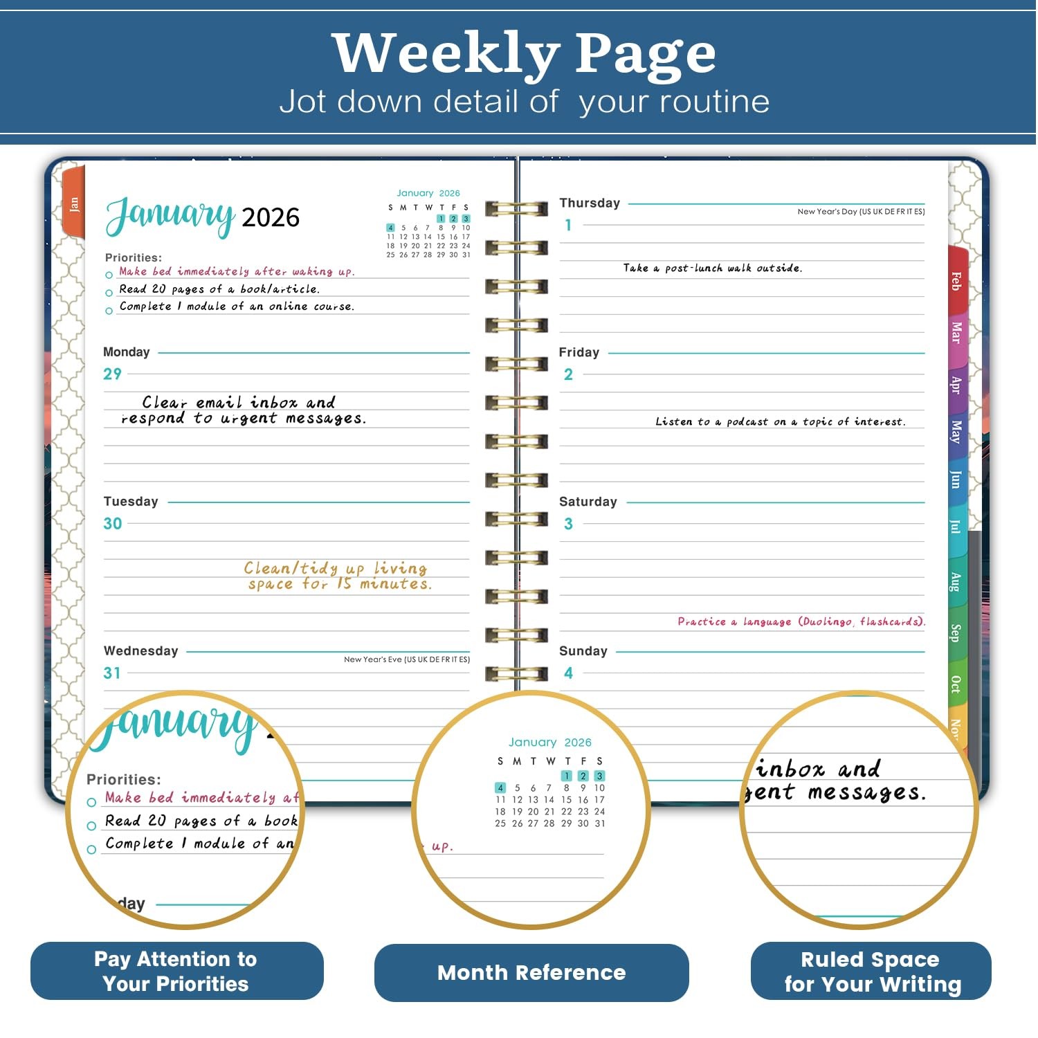 2024-2027 Pocket Planner 36 Month Calendar From July 2024 to June 2027
