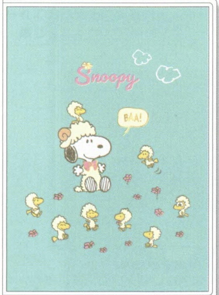 Peanutst Snoopy 2027 B6 planner note schedule Sheep Art print Japan pre-order