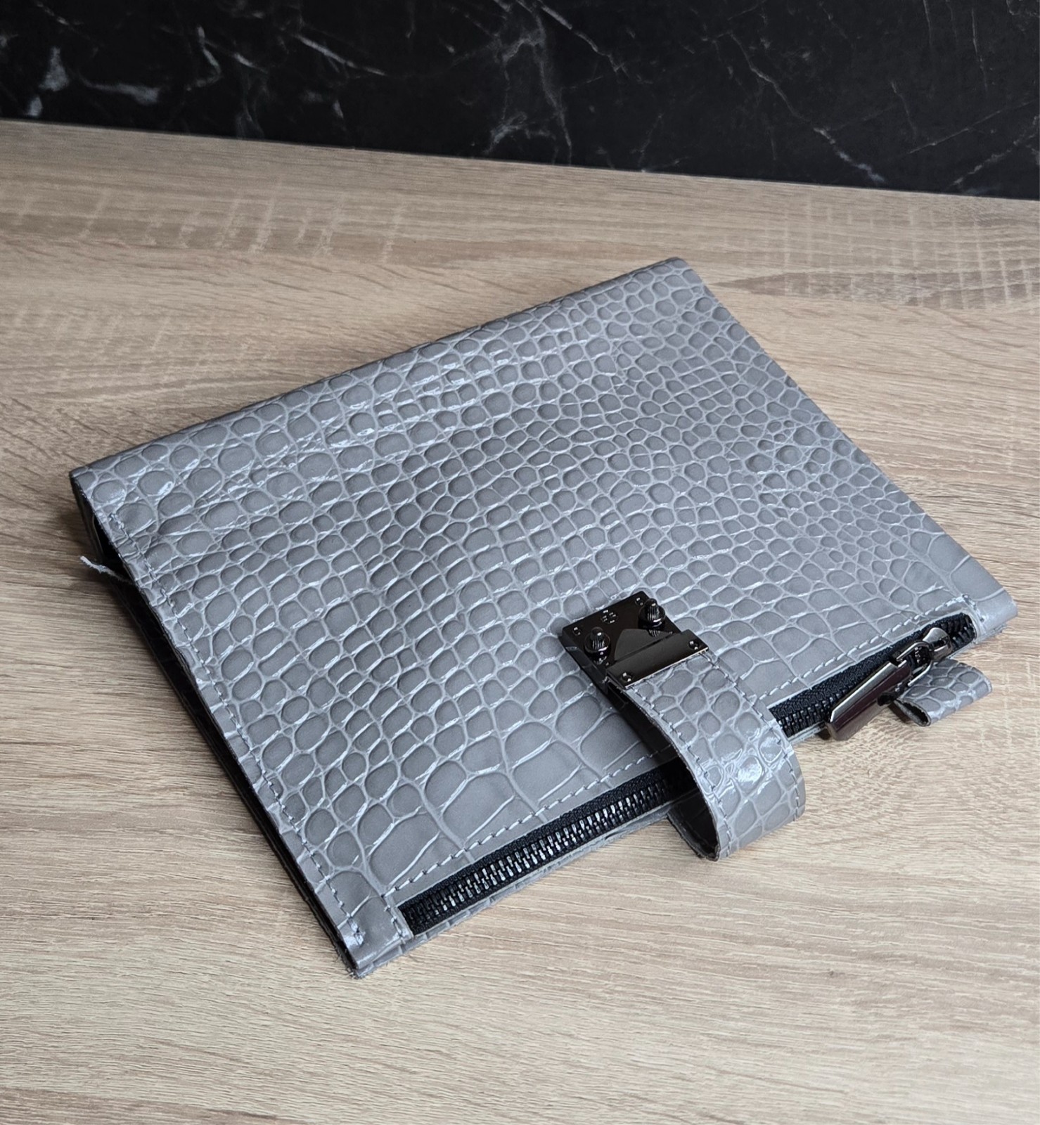 Grey Leather Cover planner A5 – Oops Shop just cover with binder