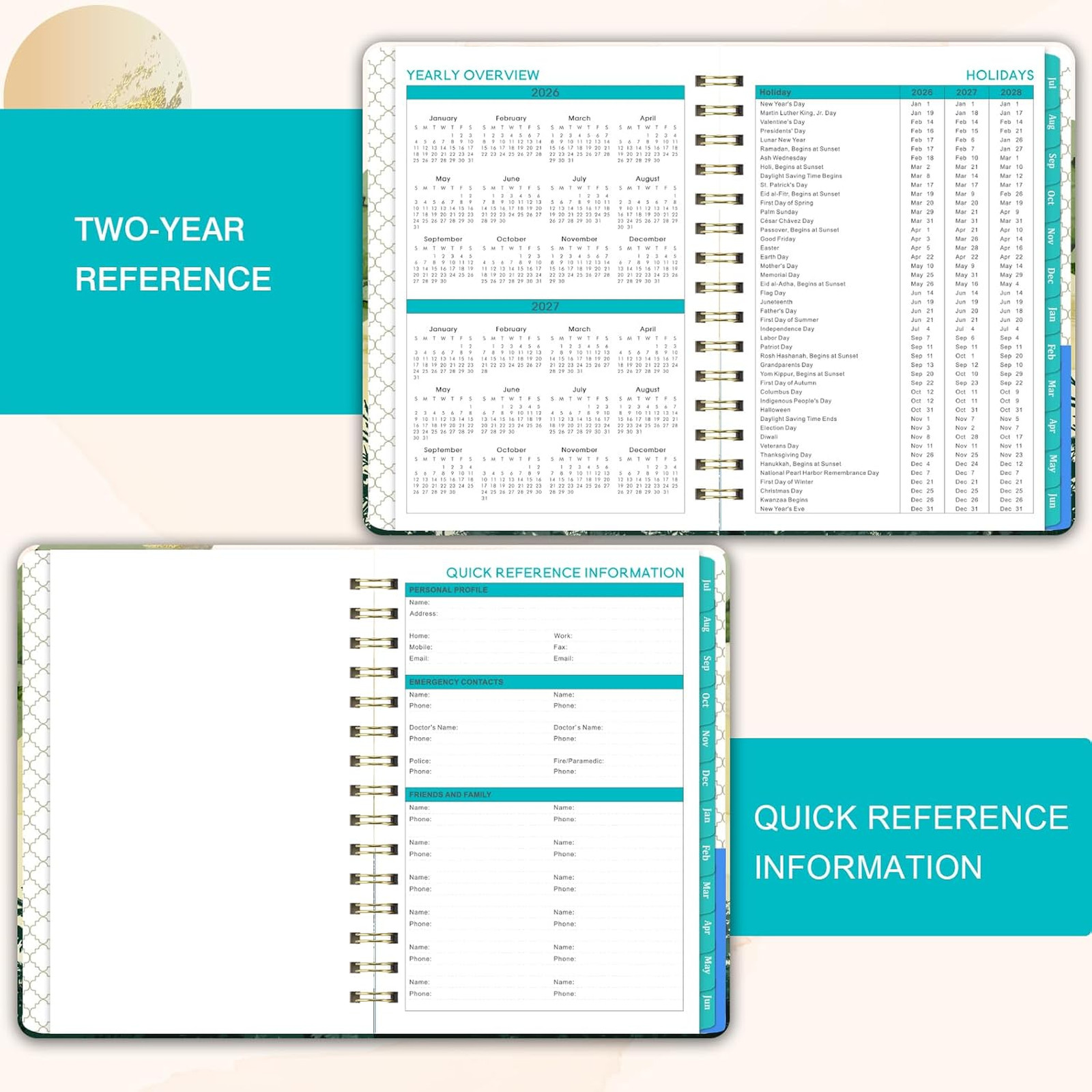 2026 2027 Academic Planner Weekly Monthly Calendar July 2026 June 2027 6.4 x 8.5