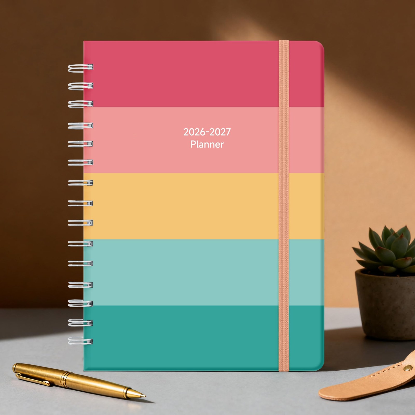 20262027 Monthly Weekly Planner Hardcover Agenda Student Teacher School Office