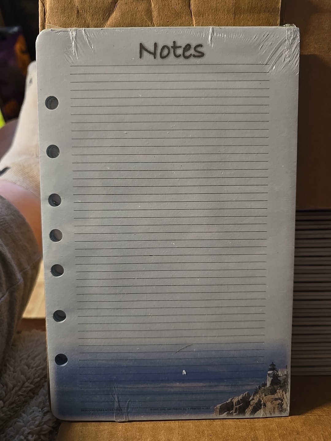 Coastlines Day-Timer Note Pads 5.5 x 8.5 2 Pads (24 Sheets) Vintage 2002 SEALED
