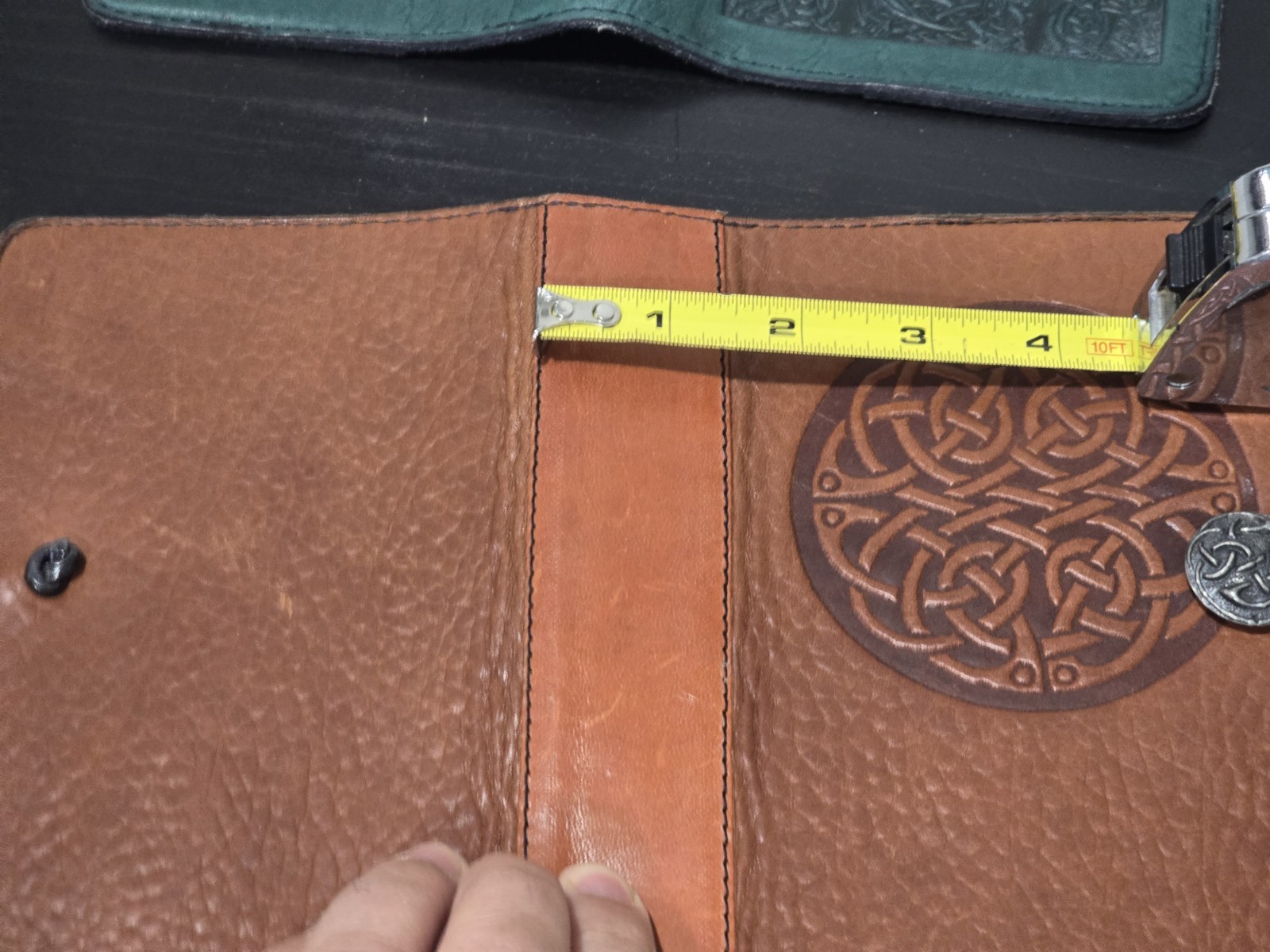 Oberon Leather Journal 5″ X 7″ Cover Celtic Motif Brown