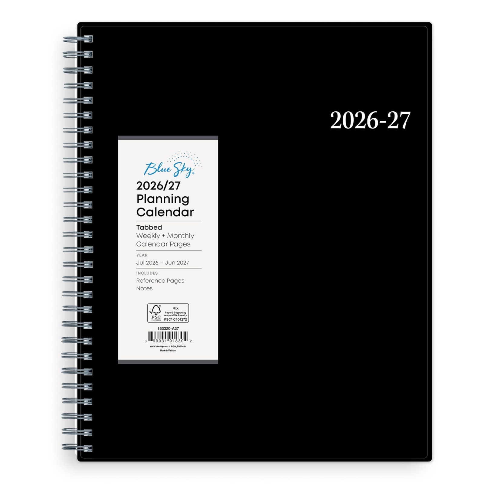 Blue Sky Weekly and Monthly Academic Year 8″ x 10.875″, Dainian- 2026/2027