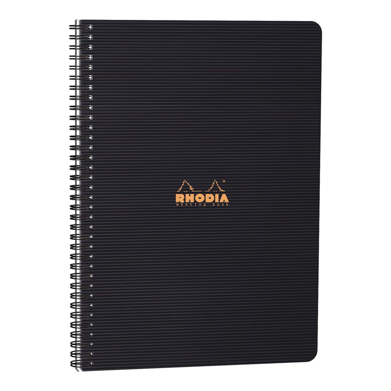 Rhodia A4 Active Meeting Book Black 225X297mm Pre Printed Date Notes Action