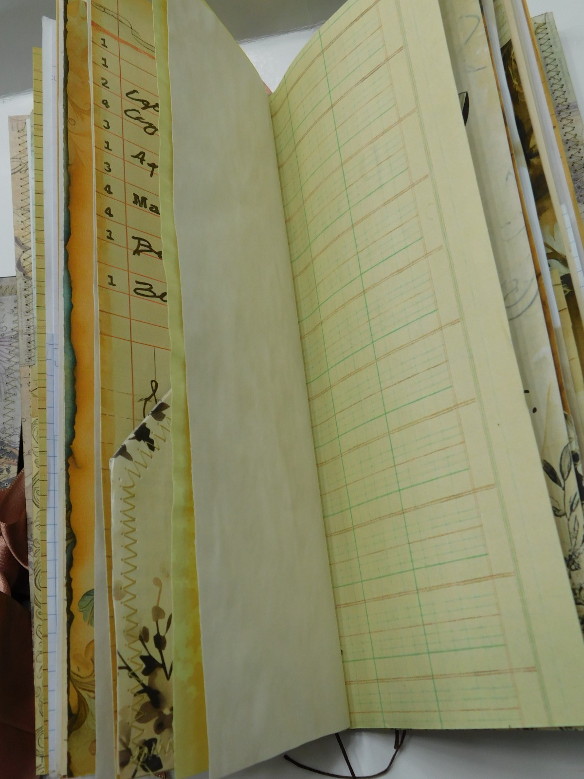 Tall Junk Journal Blank Diary Travelers Notebook 116 Page Vintage Style K