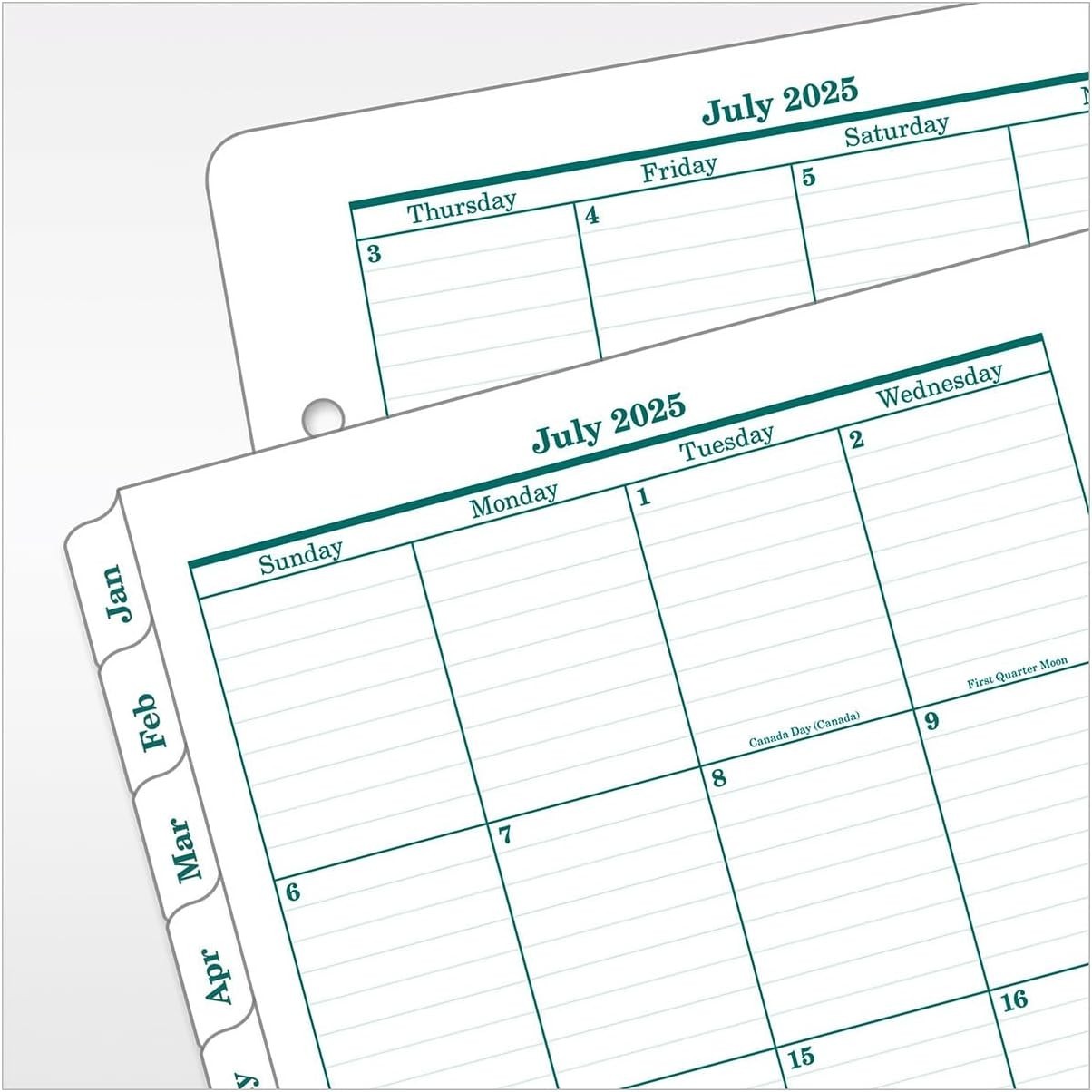 Ring-Bound Planner – 730 Pages of Daily Inspiration for 2025 – Classic 5.5″x8.5″