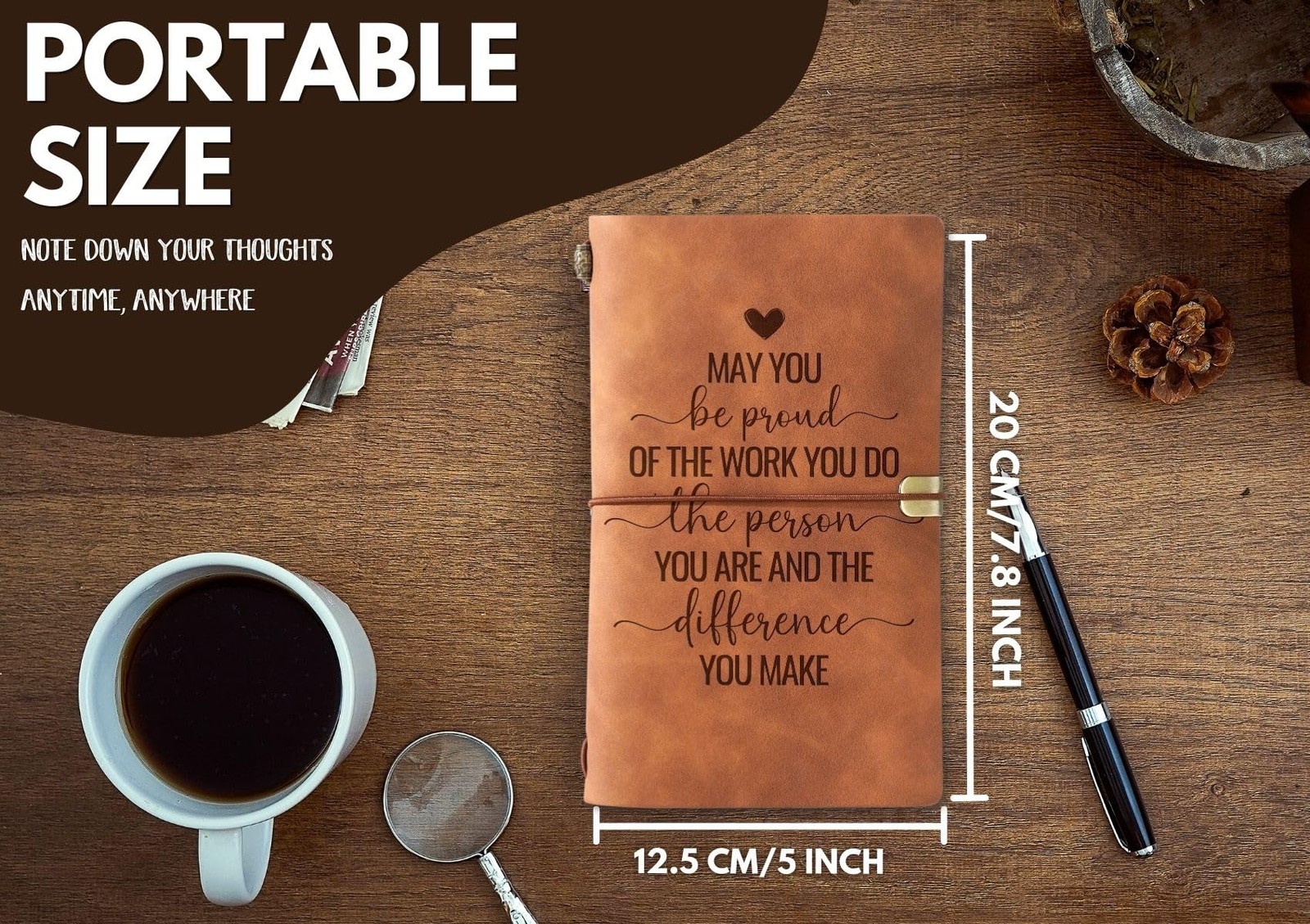 InnoBeta Journal for Women, Social Worker Gifts 7×5 Inches, 01-Proud-Brown