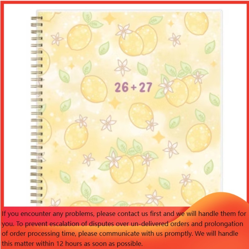 Unicorn Eclipse 8.5″x11″ 2026-2027 Weekly/Monthly Planner Lemons Smooth Frosted