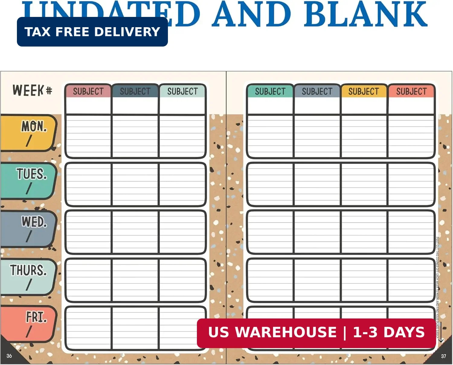 Carson Dellosa We Belong Teacher Planner 2026-2027, Undated 8″ x 11″ Lesson Plan