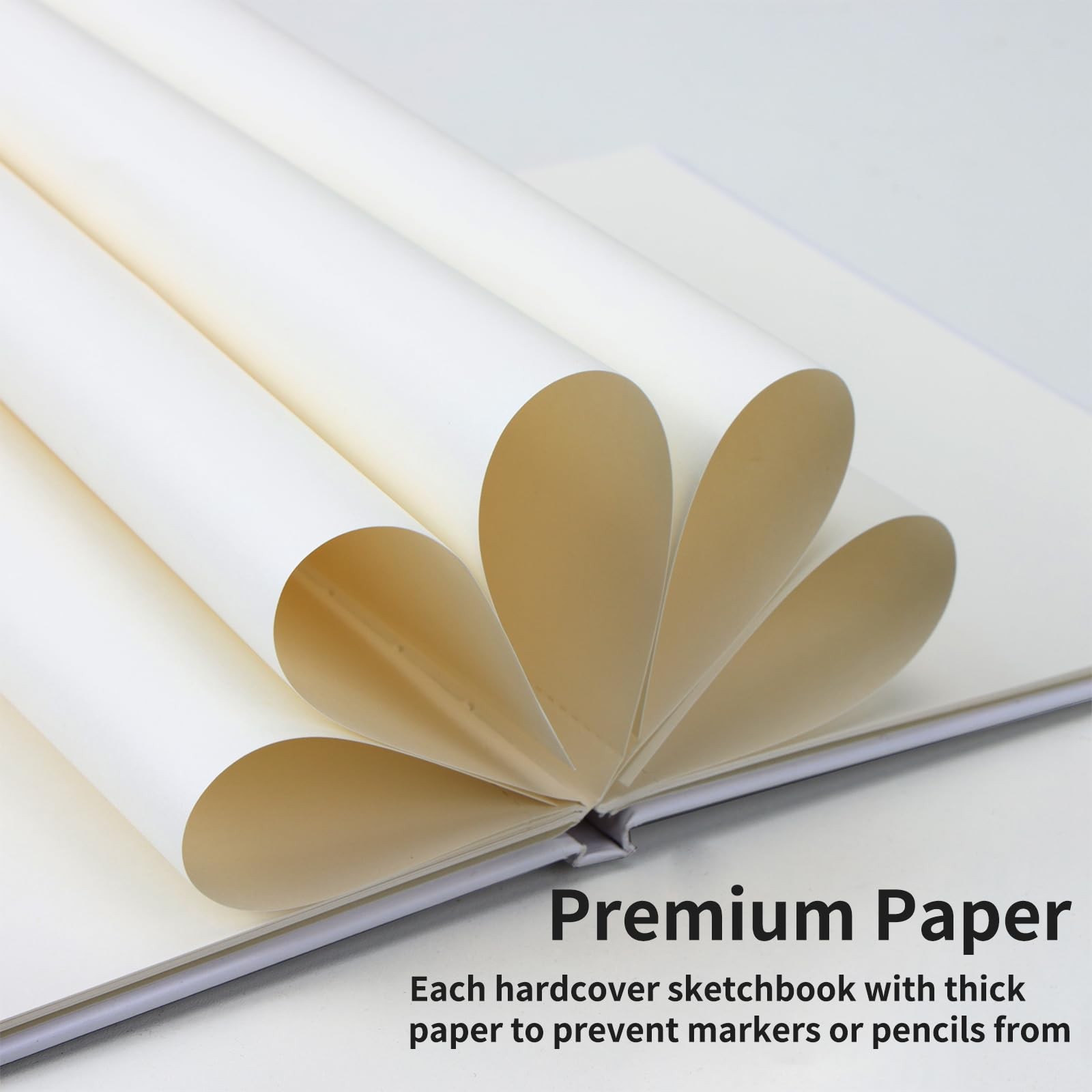 6 Pack White Hardcover Blank Book 6×8 Inch, 40 Pages Hardcover Blank Book for…