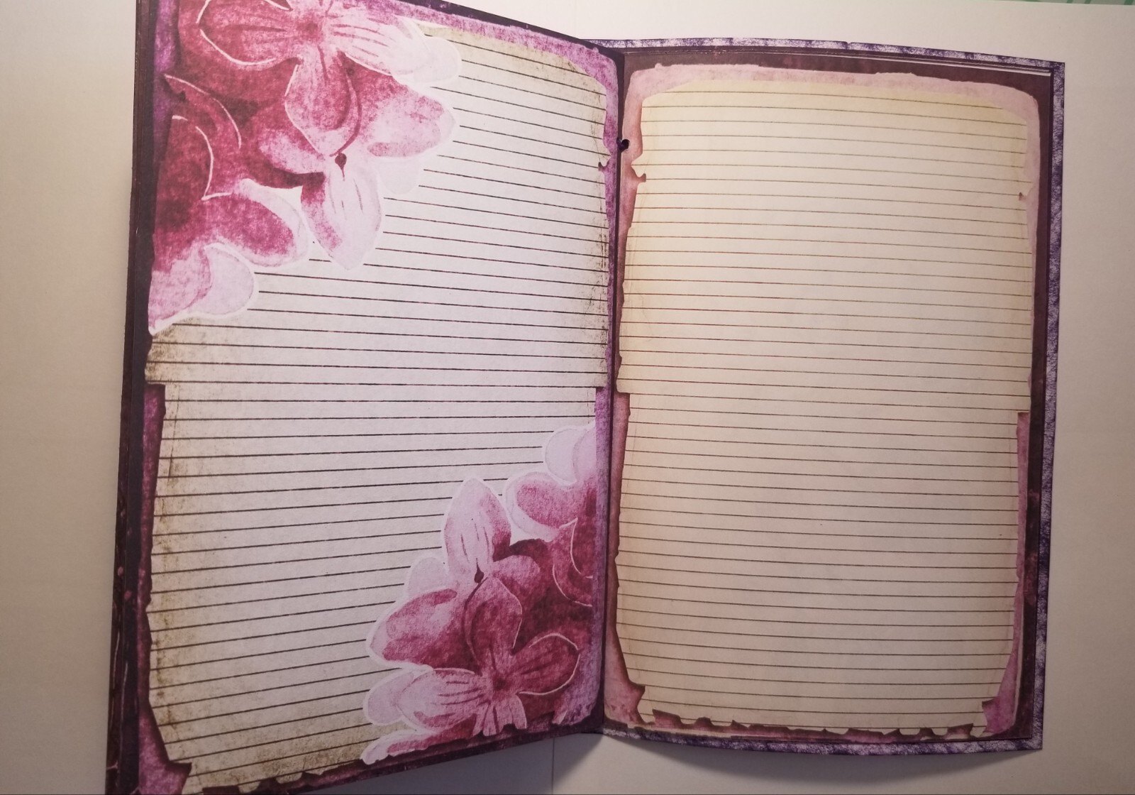 Junk Journal BLANK Booklet “FORTUNE TELLER”, LARGE 6″x9″ 40pg PSYCHIC, TAROT