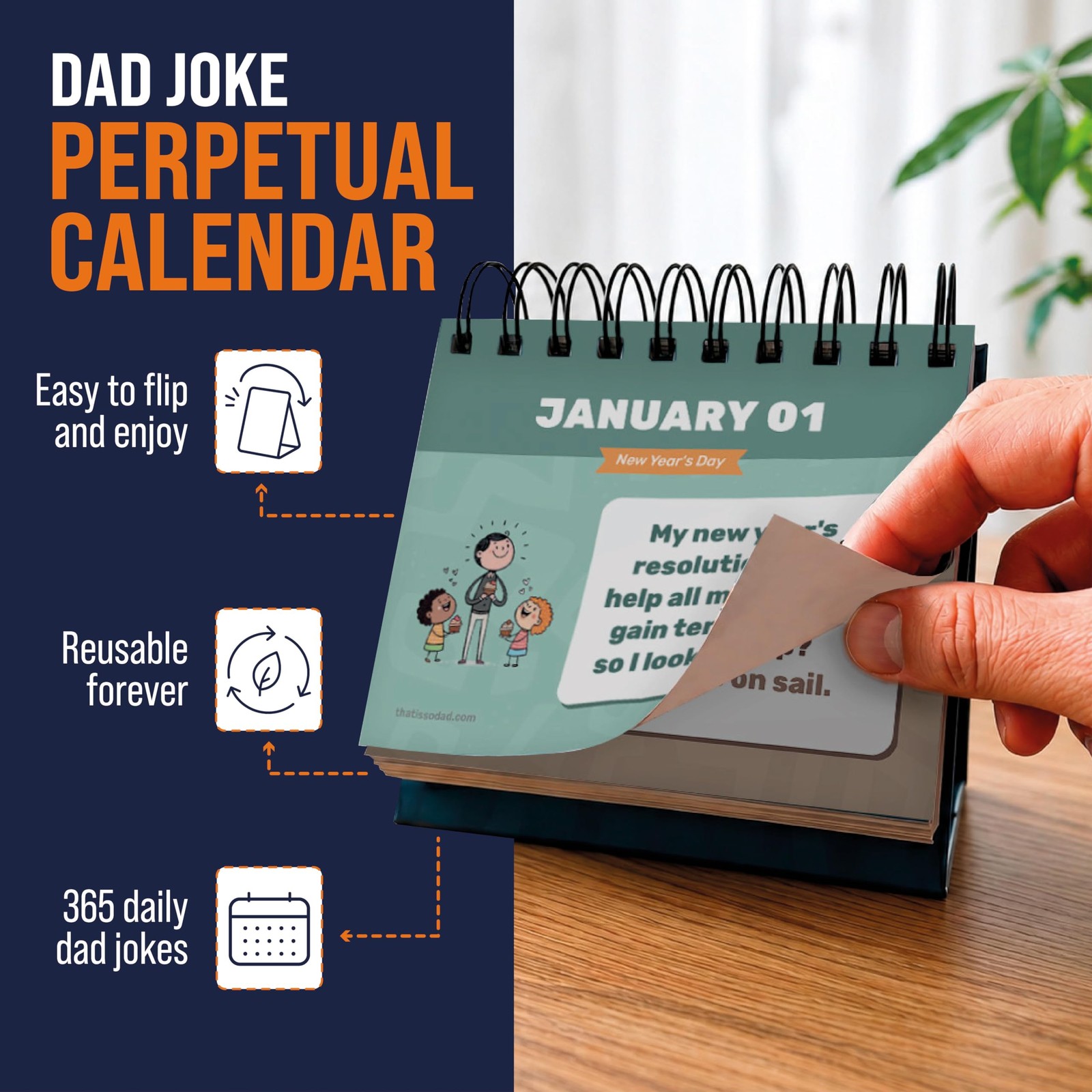 That’s So Dad Joke Calendar | Perpetual Desk for DAD JOKES