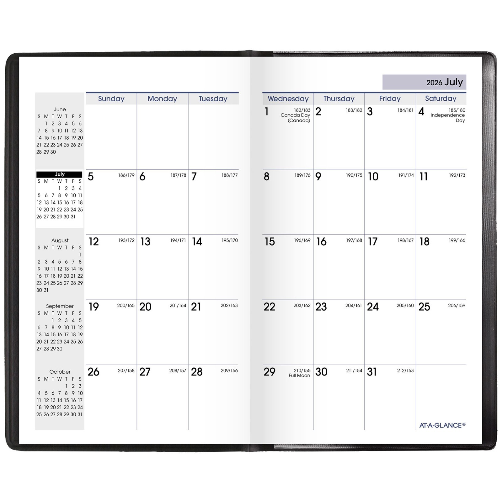 At-A-Glance 2026-2027 AY53-00 DayMinder Academic Monthly Planner, 3-1/2 x 6″
