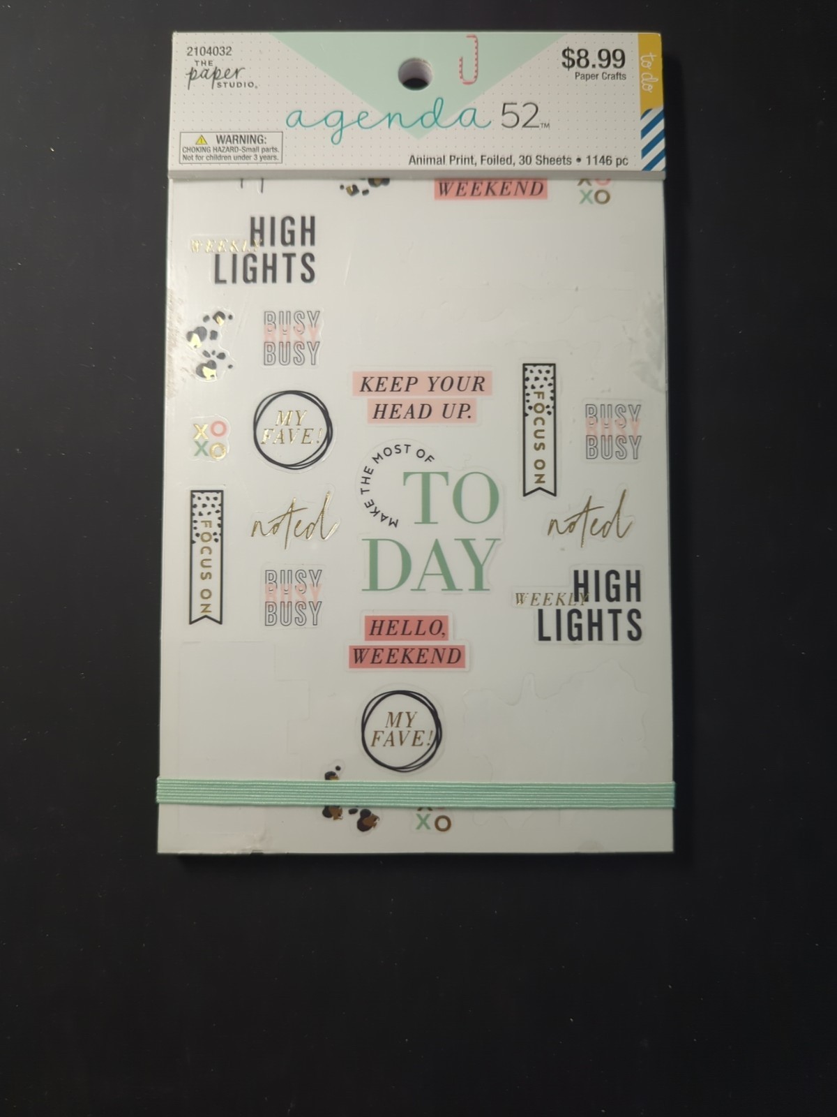 Agenda 52 Planner Sticker Books, Lot Of 6, Slightly Used