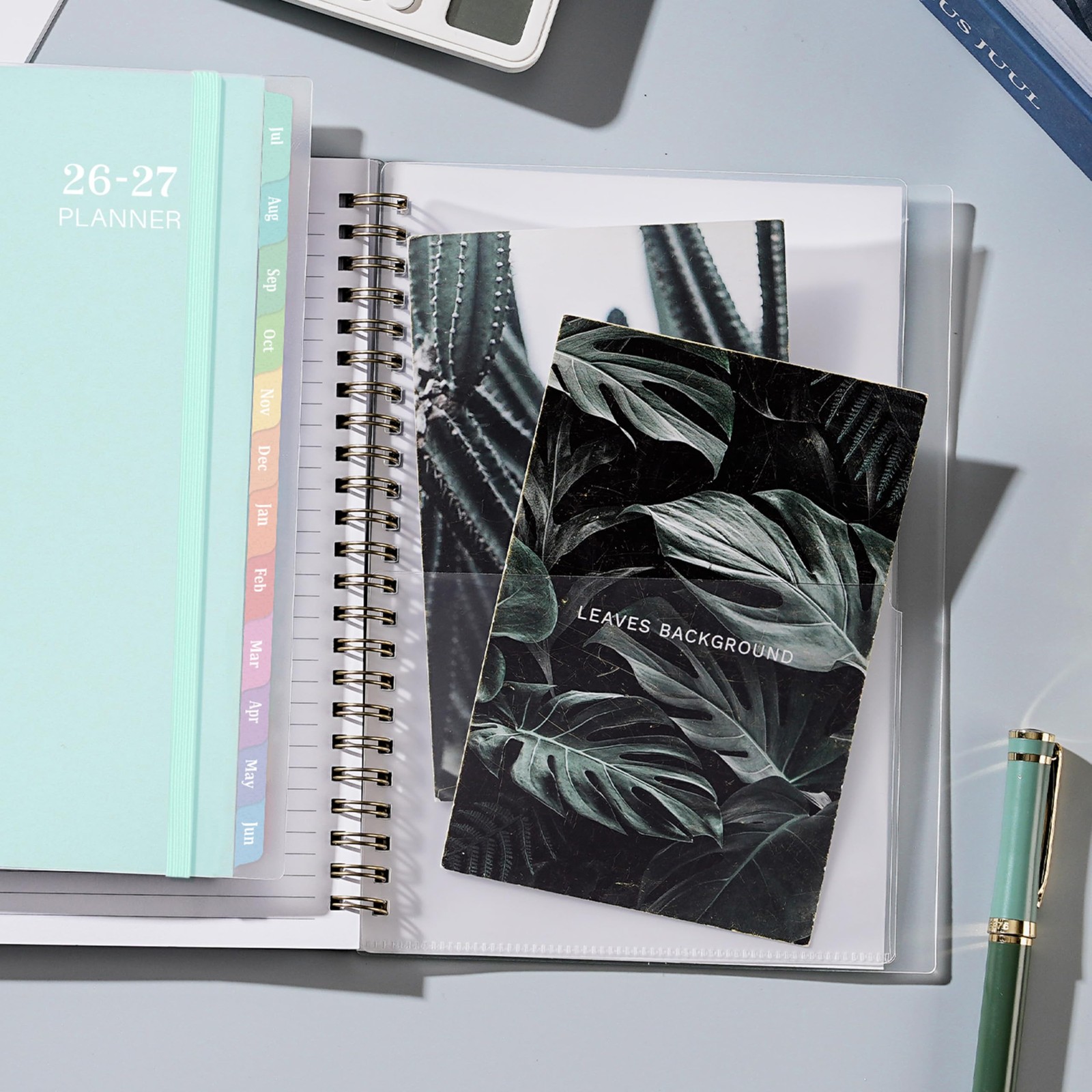 2026-2027 Academic Planner – Jul 2026-Jun 2027 Weekly & 6.4″x8.5″, green
