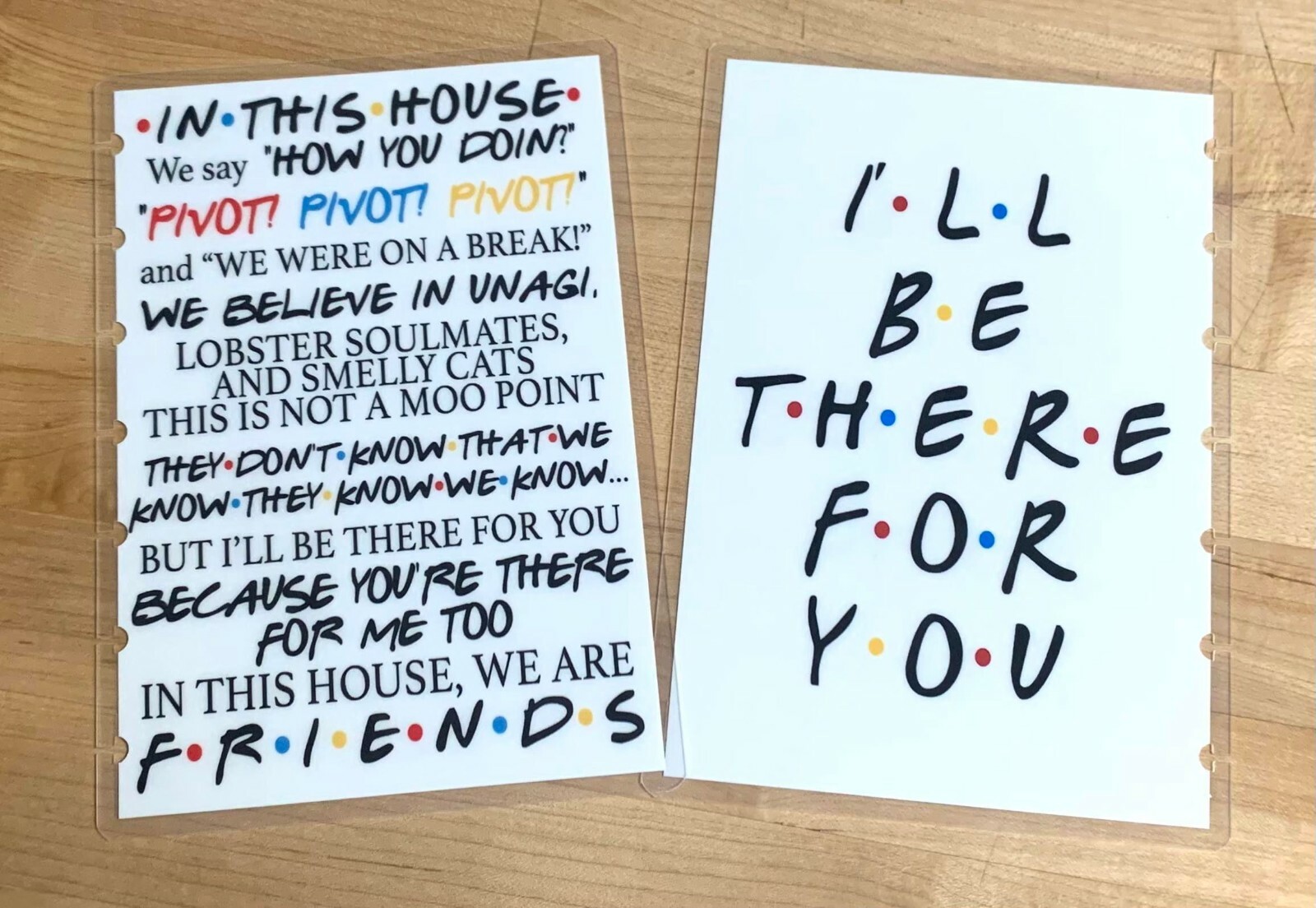 Friends In This House *Pivot* Front/Back Cover Set 4 use w/ MINI HAPPY Planner-