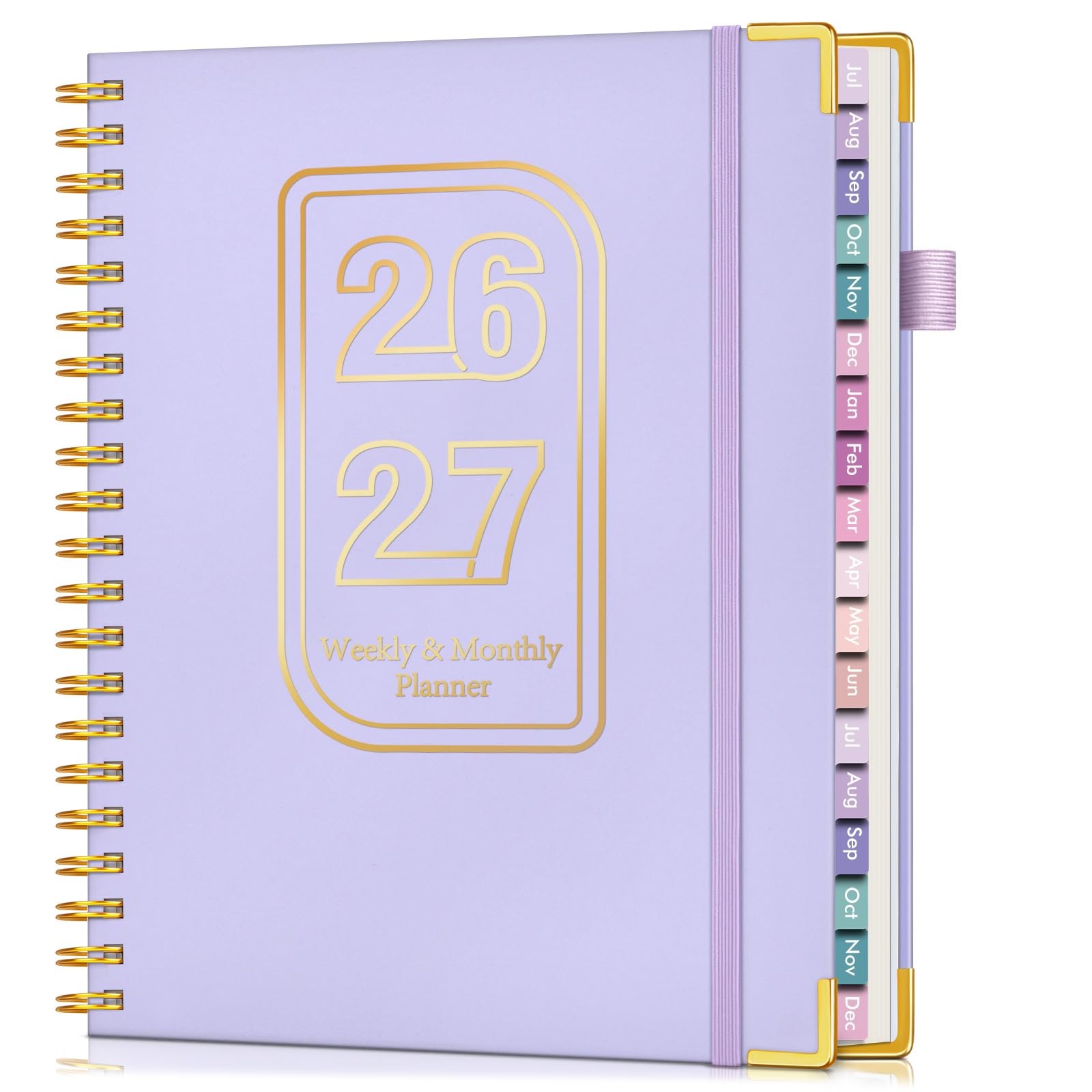 Academic Planner 2026-2027, 18 Months Weekly A4 (Jul 2026 – Dec 2027), Purple