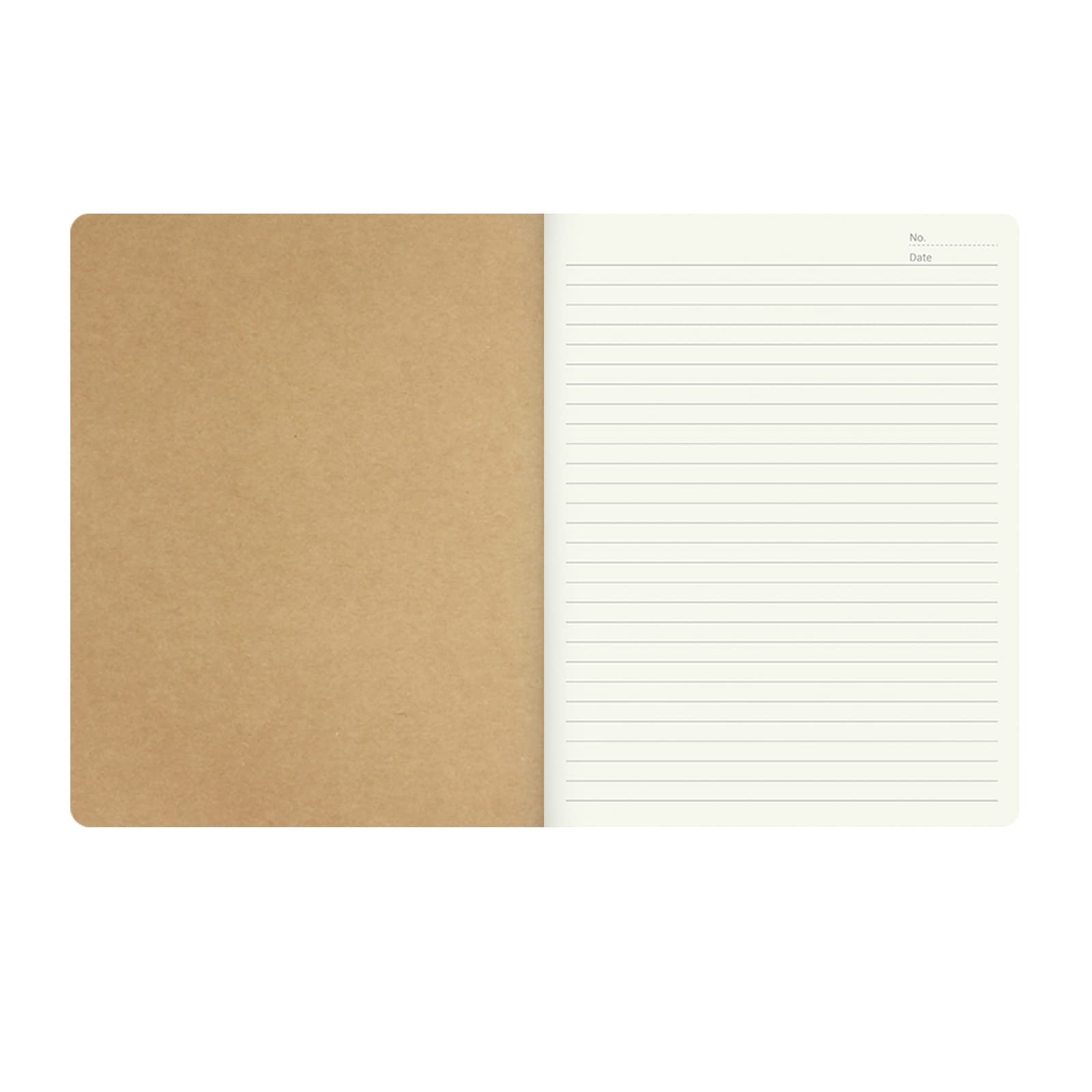 zmybcpack 12 Pack 8.5×11 inch Large Lined 8.5 x 11″(12pack line), Brown