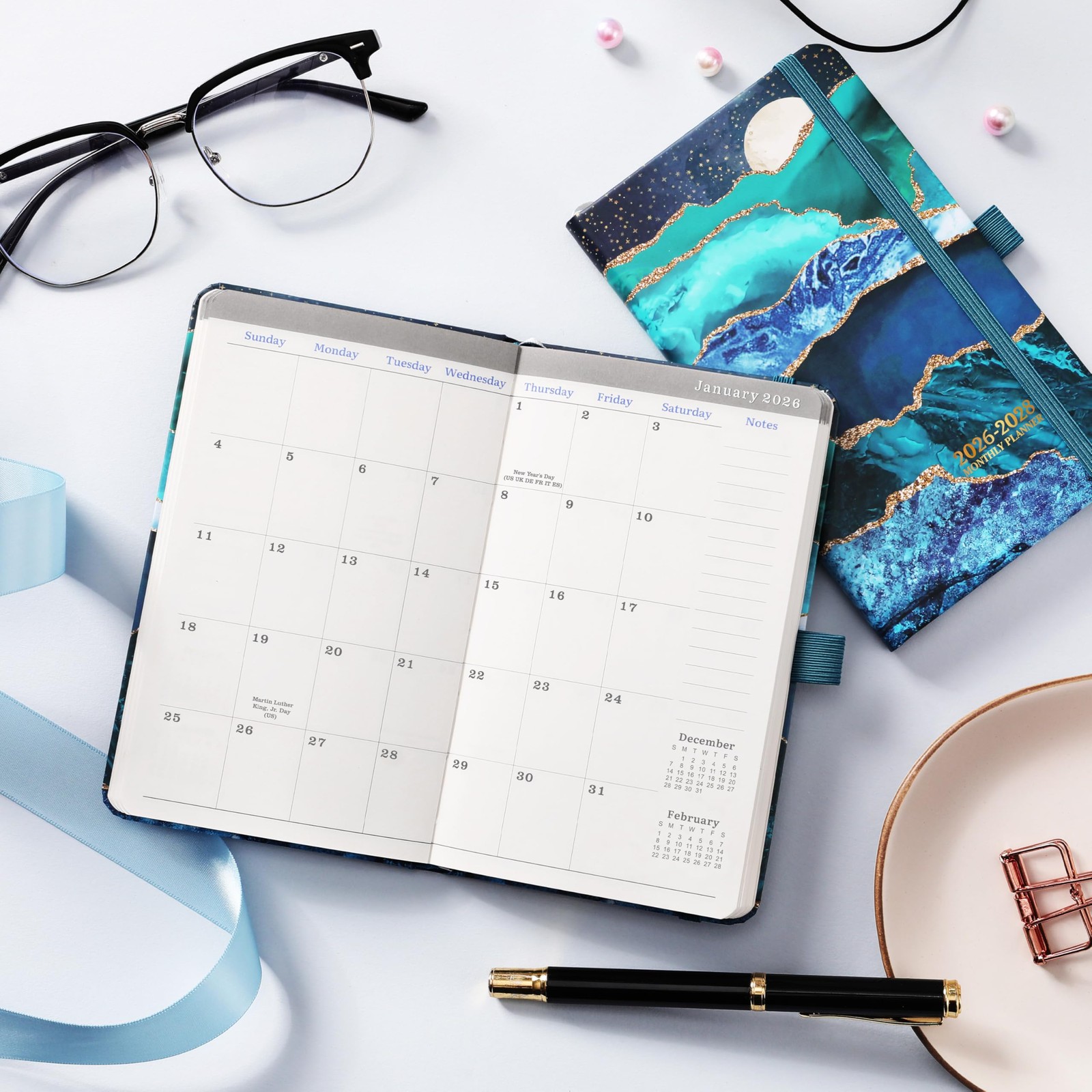 2026-2028 Pocket Planner – 3 Year Monthly Calendar/Planner 2026-2028, Jan 202…