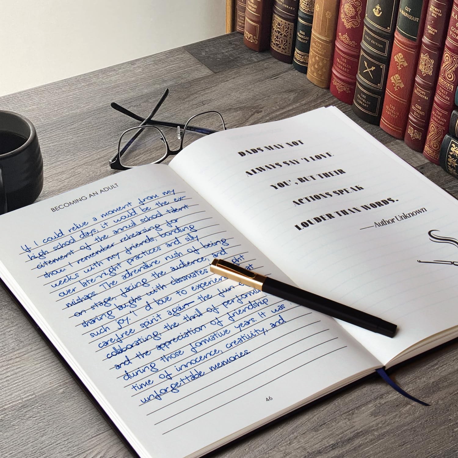 Dad’s Story Leather Journal (Hardcover): Dad, I Want to Know Brown Coffee