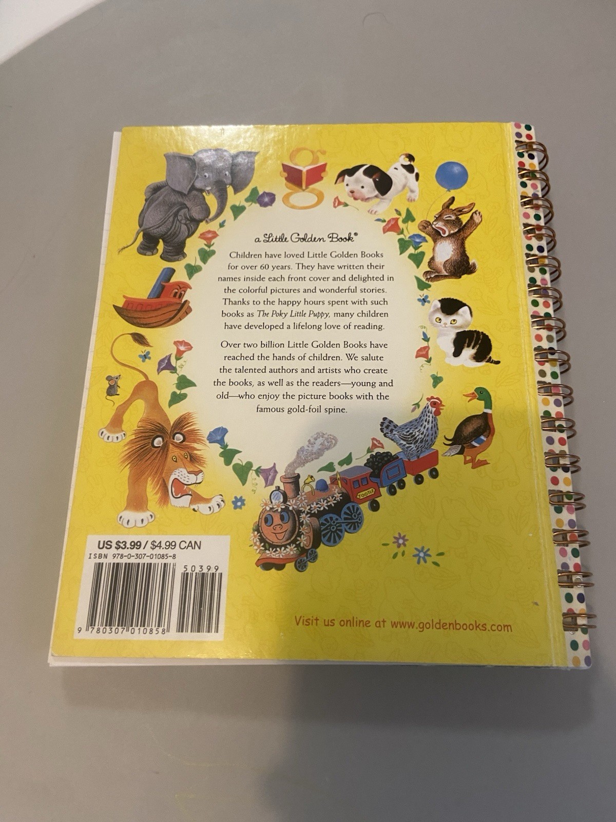 Little Golden Book Upcycled Journal- The Monster At The End Of This Book