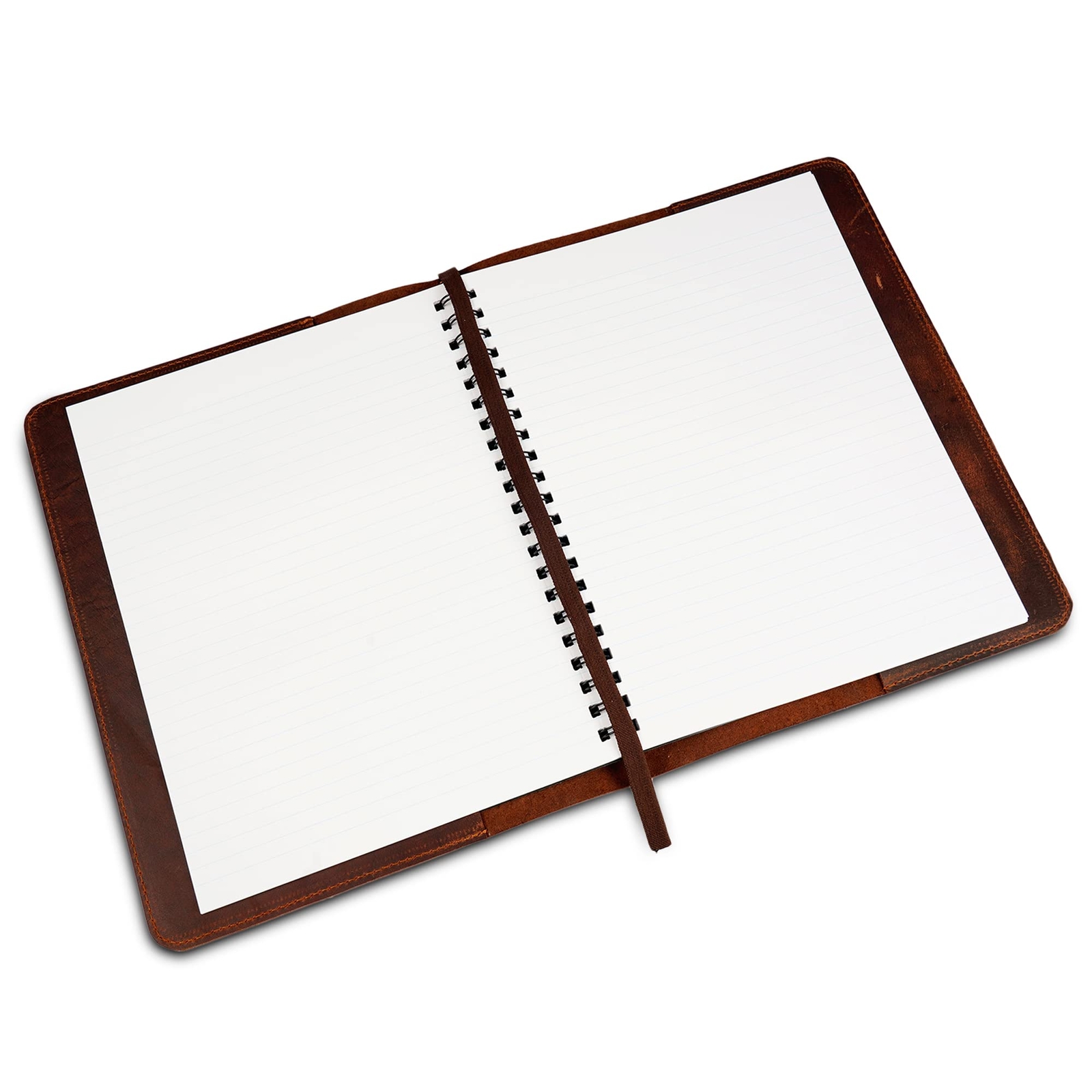 Heavy Duty Full Grain Leather Journal Cover 8.5 x 11 in. Refillable Cahier X…