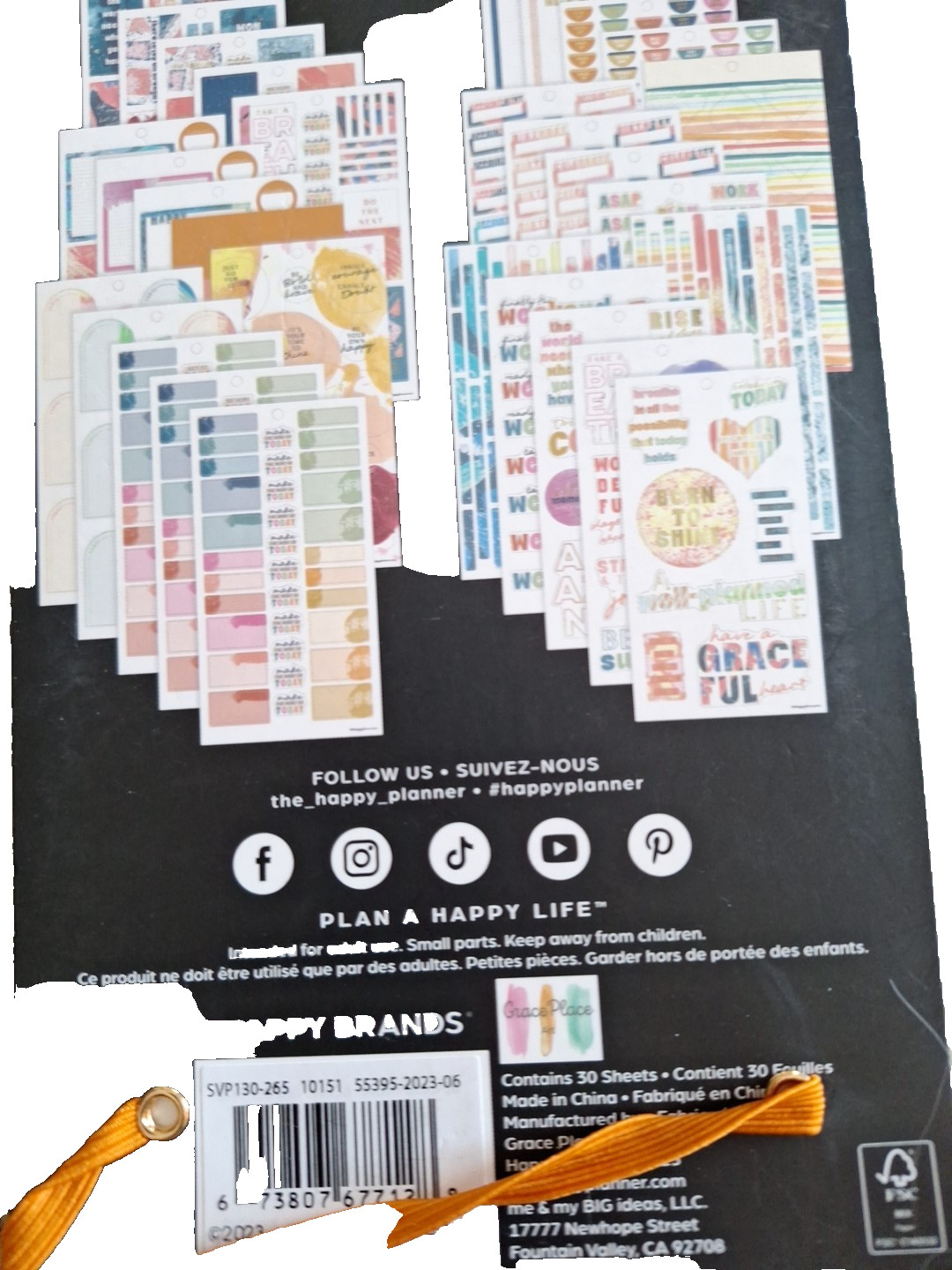 Happy PlannerValue Pack Planner Stickers Effortless Grace 772 pcs NewNew