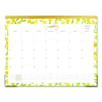 Blue Sky 149063 Desk Pad Calendar 22×17 Lemon Artwork 2026