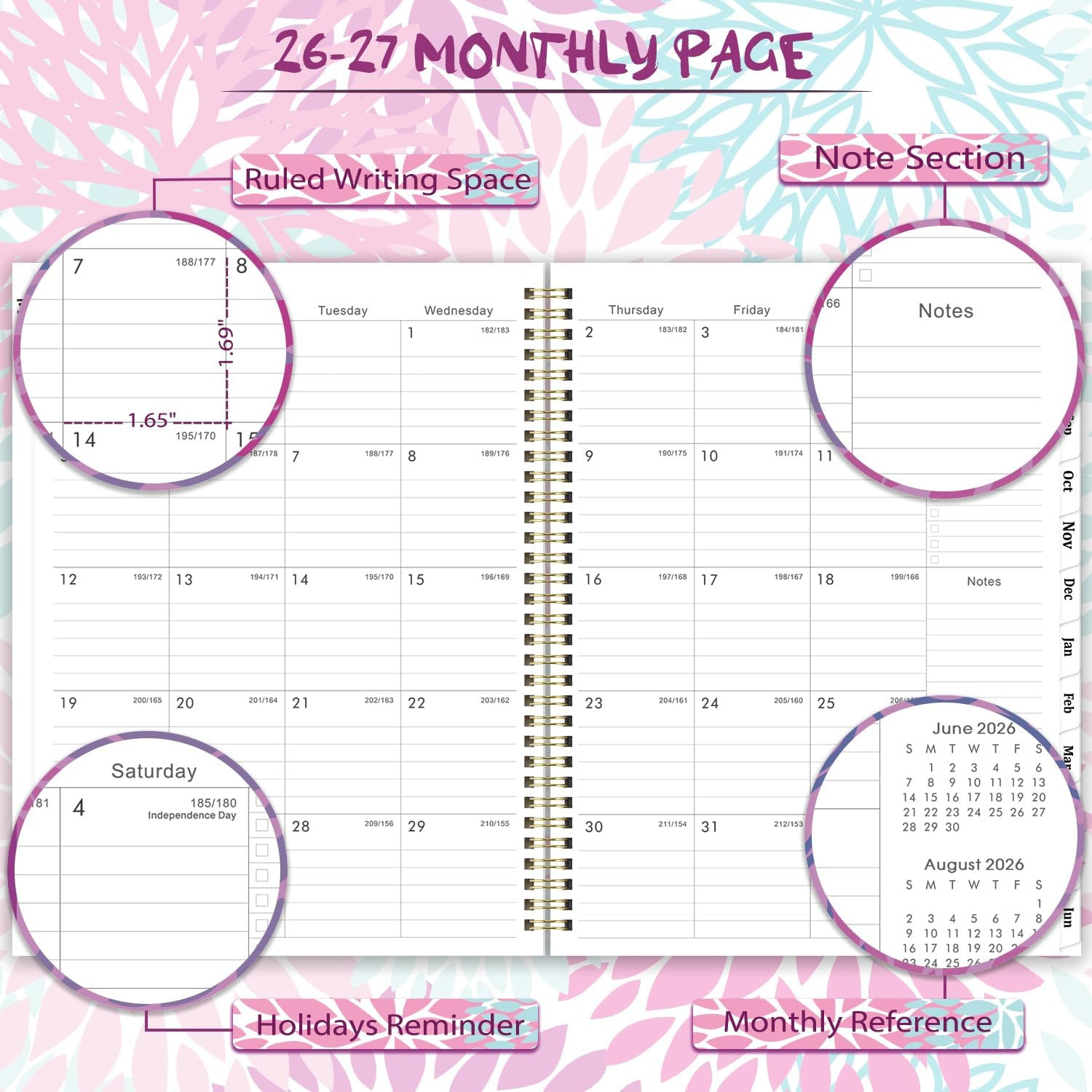 Planner 2026-2027 – 9” X 11” Calendar Planner 2026-2027, Jul. 2026 – Jun. 2027