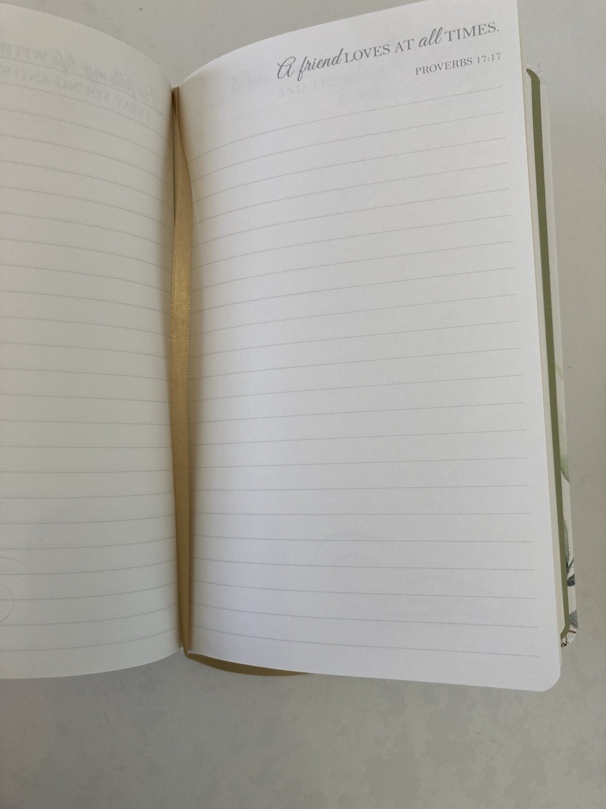 Journal Blank Booklet Notebook Scripture Biblical Quotes 8.5″x 5.5″ White Gold