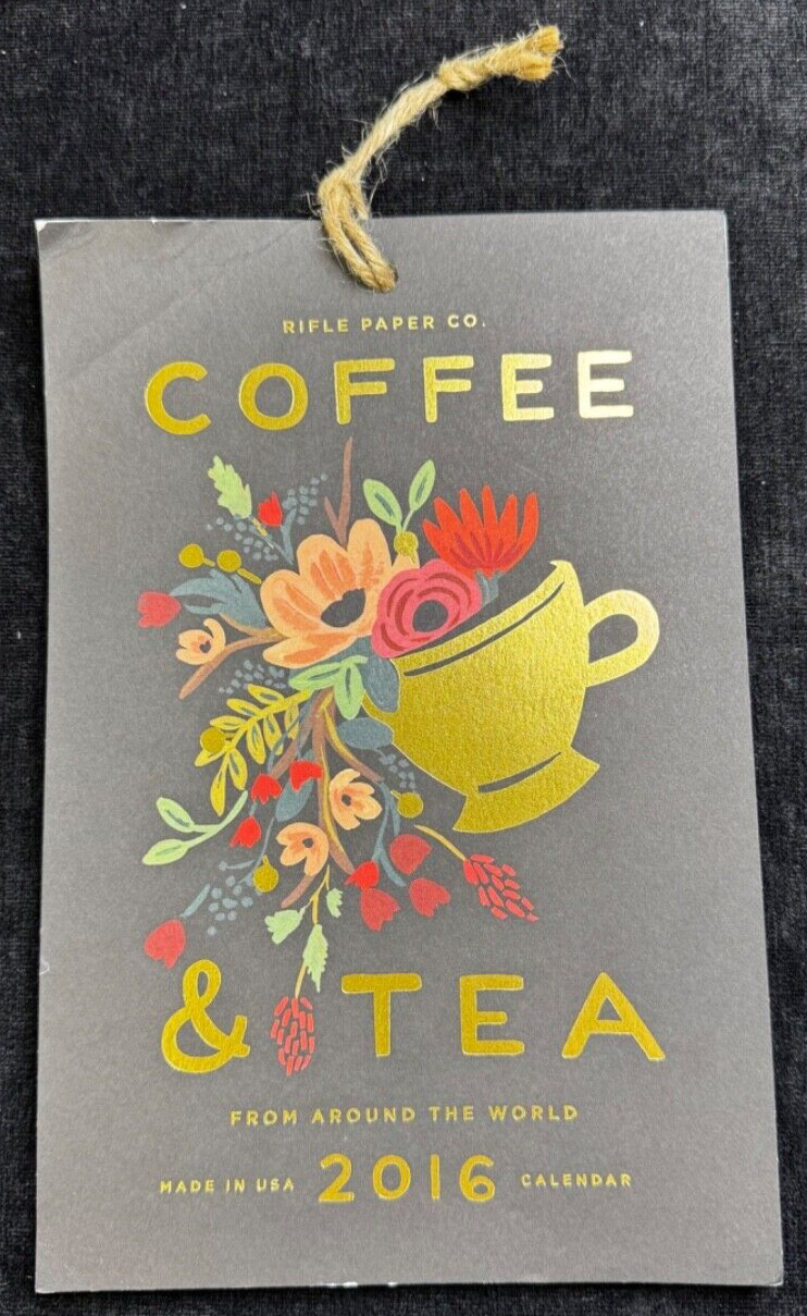 Rifle Paper Co. Coffee and Tea 2016 Calendar- Great Art for Framing/Coffee Shops