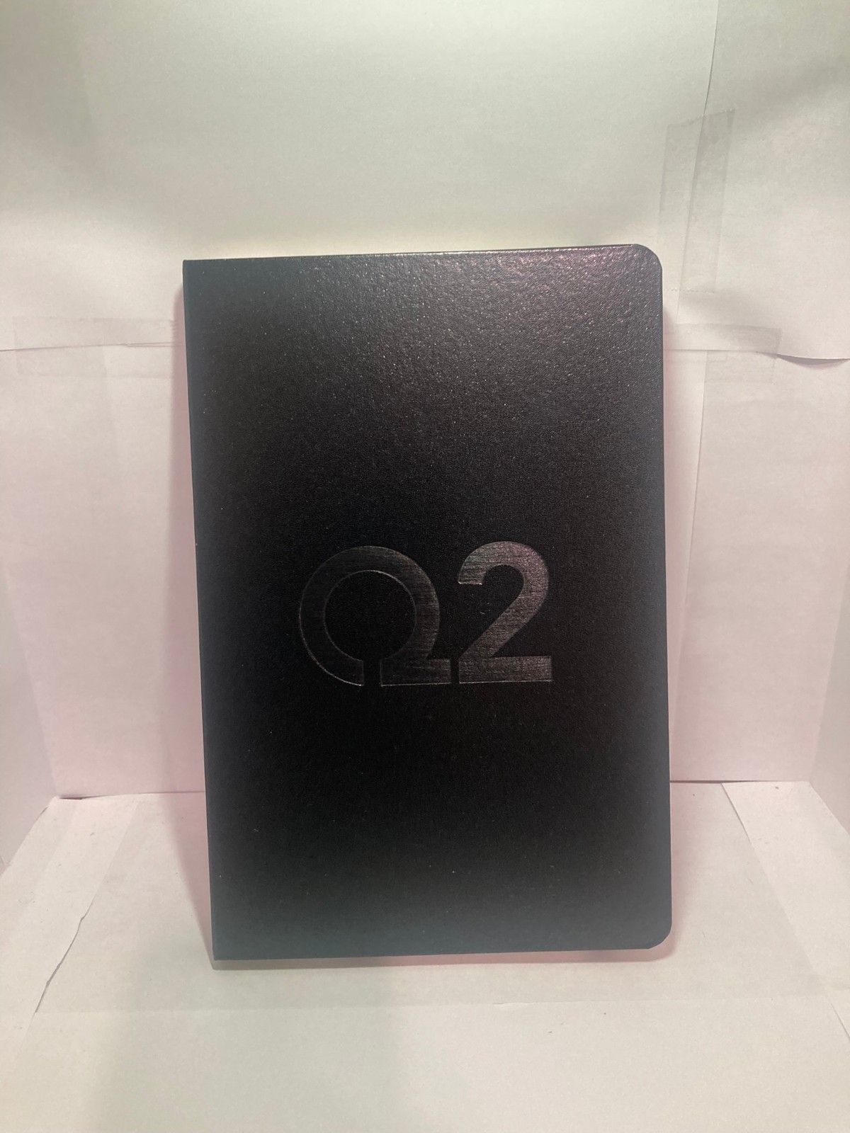 Q2 Branded Blank Notebook – Black – 8.0 x 5.5in – Hardcover